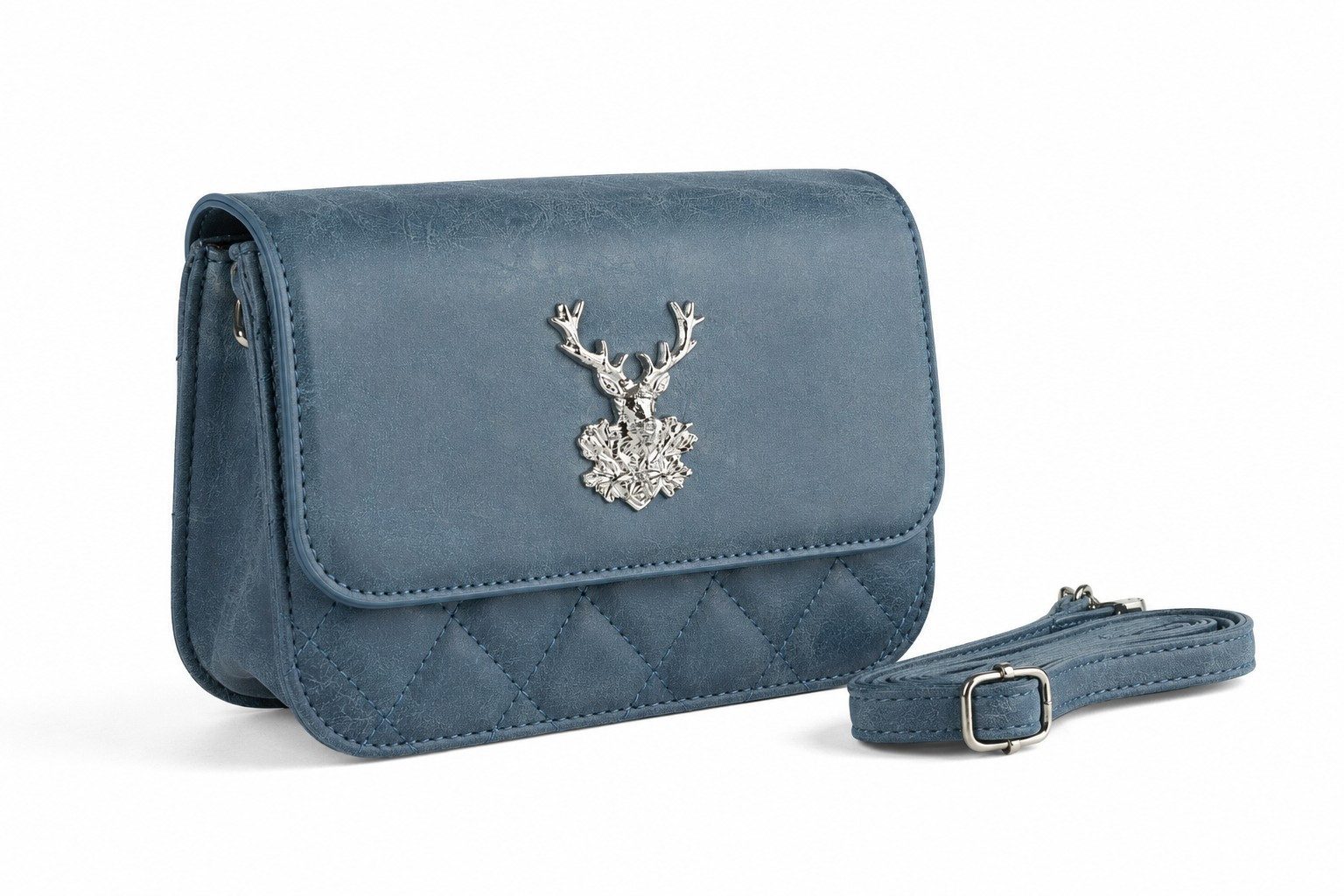 Der Trachtler Trachtentasche Damen Dirndltasche mit Hirsch-Zierteil, - stilvolles Trachten-Accessoire