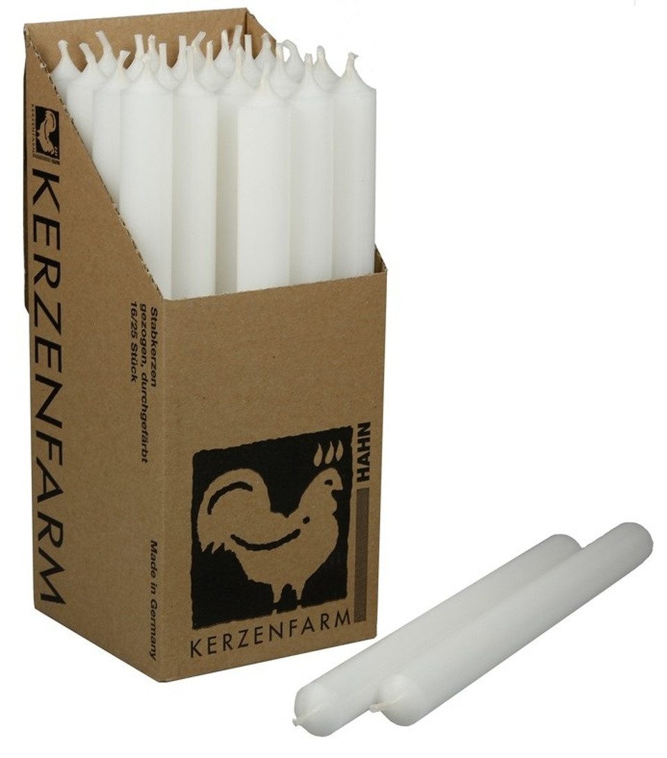Hahn Kerzenfarm Spitzkerze Spitzkerzen XL 25 cm – Extra lange Stabkerzen aus Deutschland