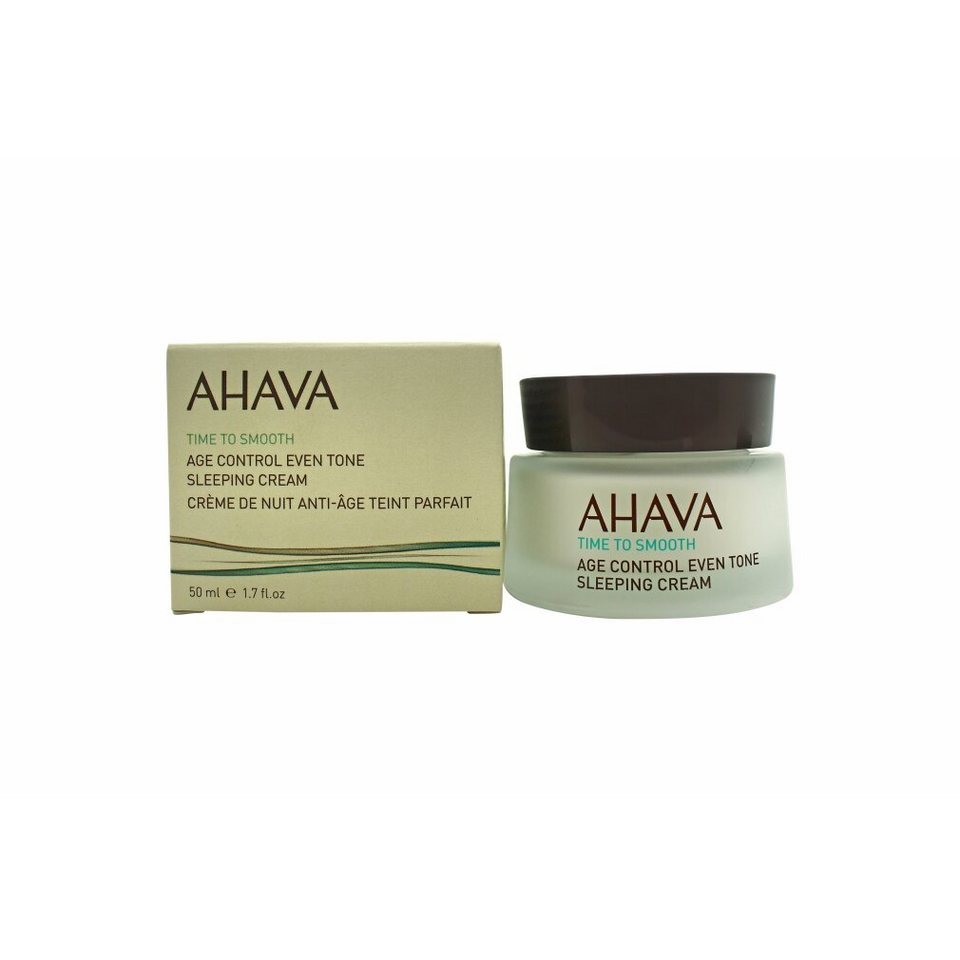 AHAVA Nachtcreme Ahava Time To Smooth Age Control Even Tone Sleeping Cream  50ml