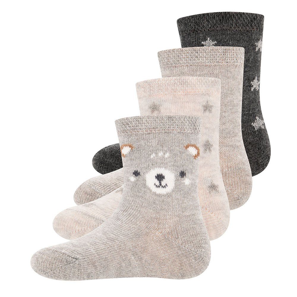 Socken Socken 4er Pack GOTS Bär/Sterne