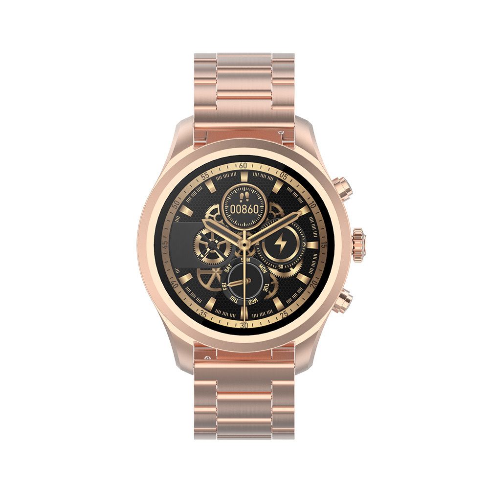 Forever Smartwatch Verfi gold Gesundheitsbegleiter Wasserfest Smartwatch, 1-tlg.