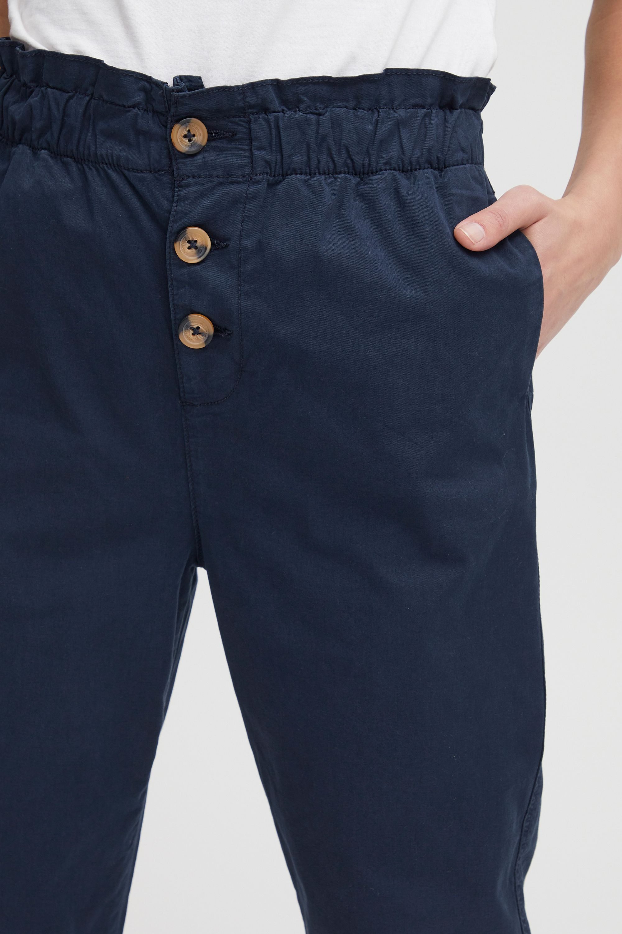 OXMO Chinohose OXCobie Stoffhose mit Paperbag-Bund – Bild 4 von 5