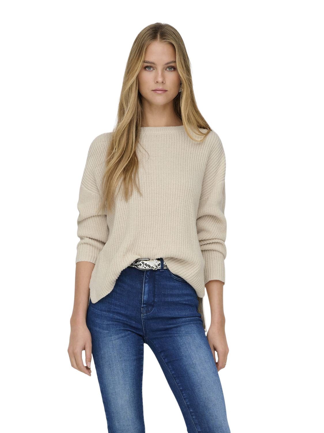 ONLY Strickpullover ONLLUNA aus Baumwollmix