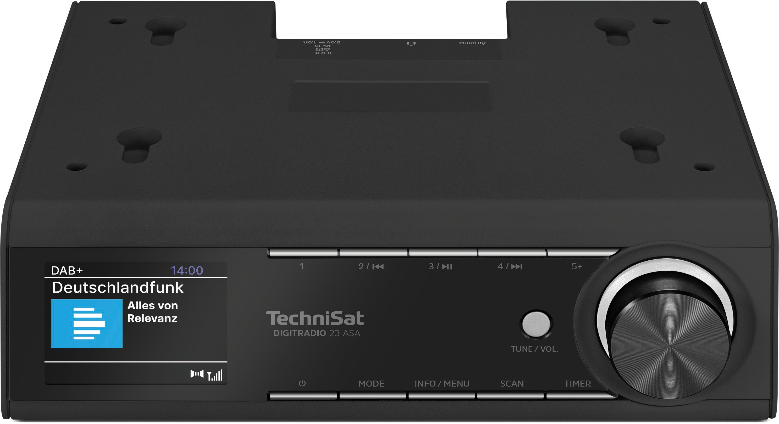 TechniSat DIGITRADIO 23 ASA Küchen-Radio (Digitalradio (DAB), FM-Tuner mit RDS, 3 W, DAB+ Digitalradio, UKW, Automatic Safety Alert Funktion, Bluetooth)