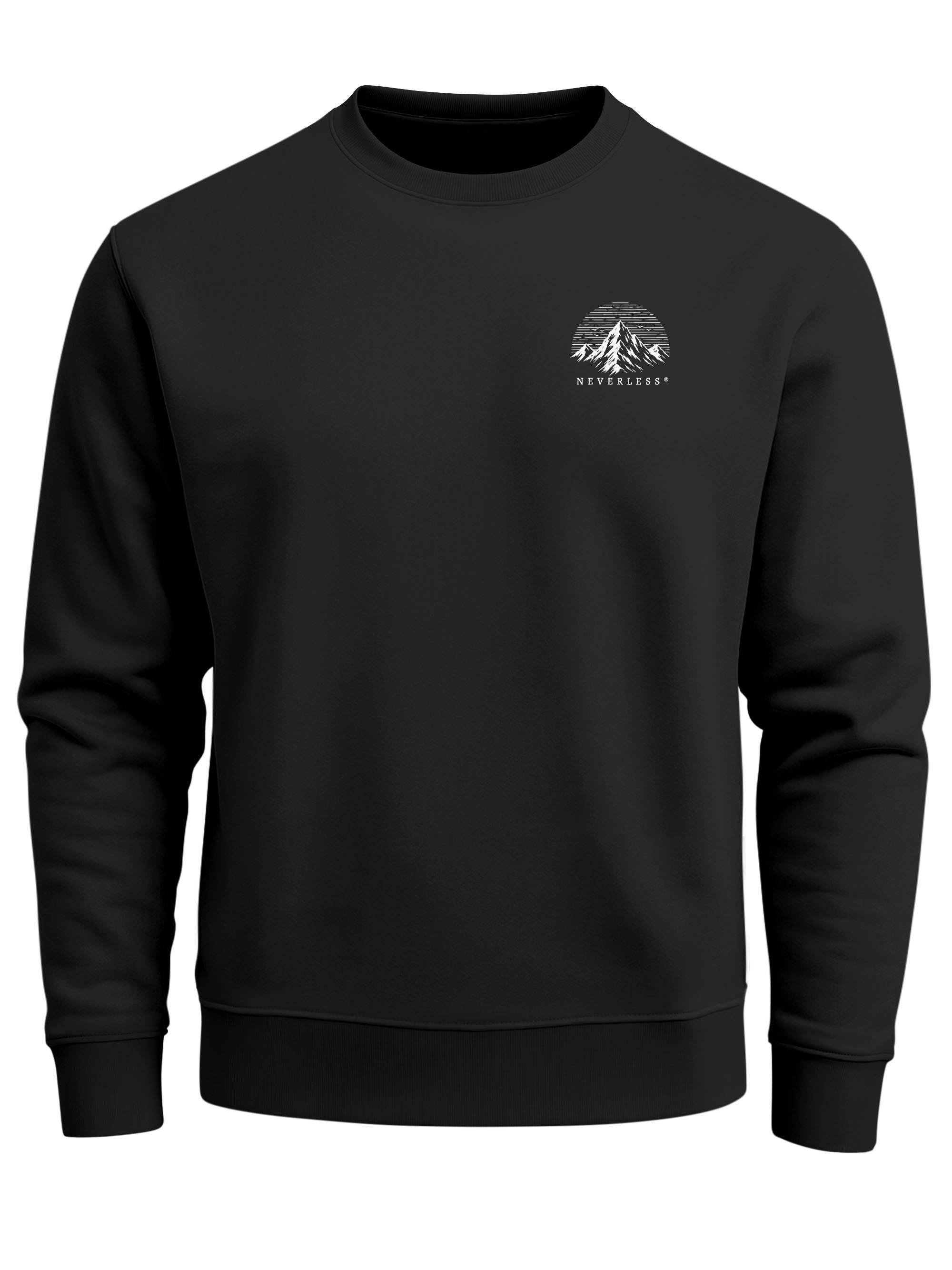 Neverless Sweatshirt Herren Sweatshirt mit Rückenprint - Into the Unknown - Regular Fit – Bild 4 von 5