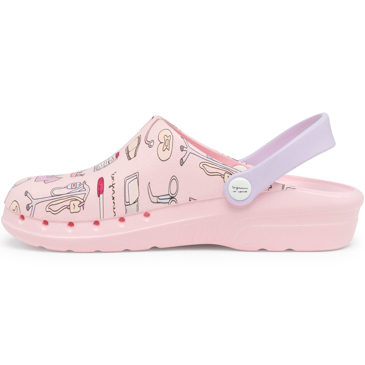 suecos Damen Clogs "ODEN+ PRINT" pink Sicherheitsschuh