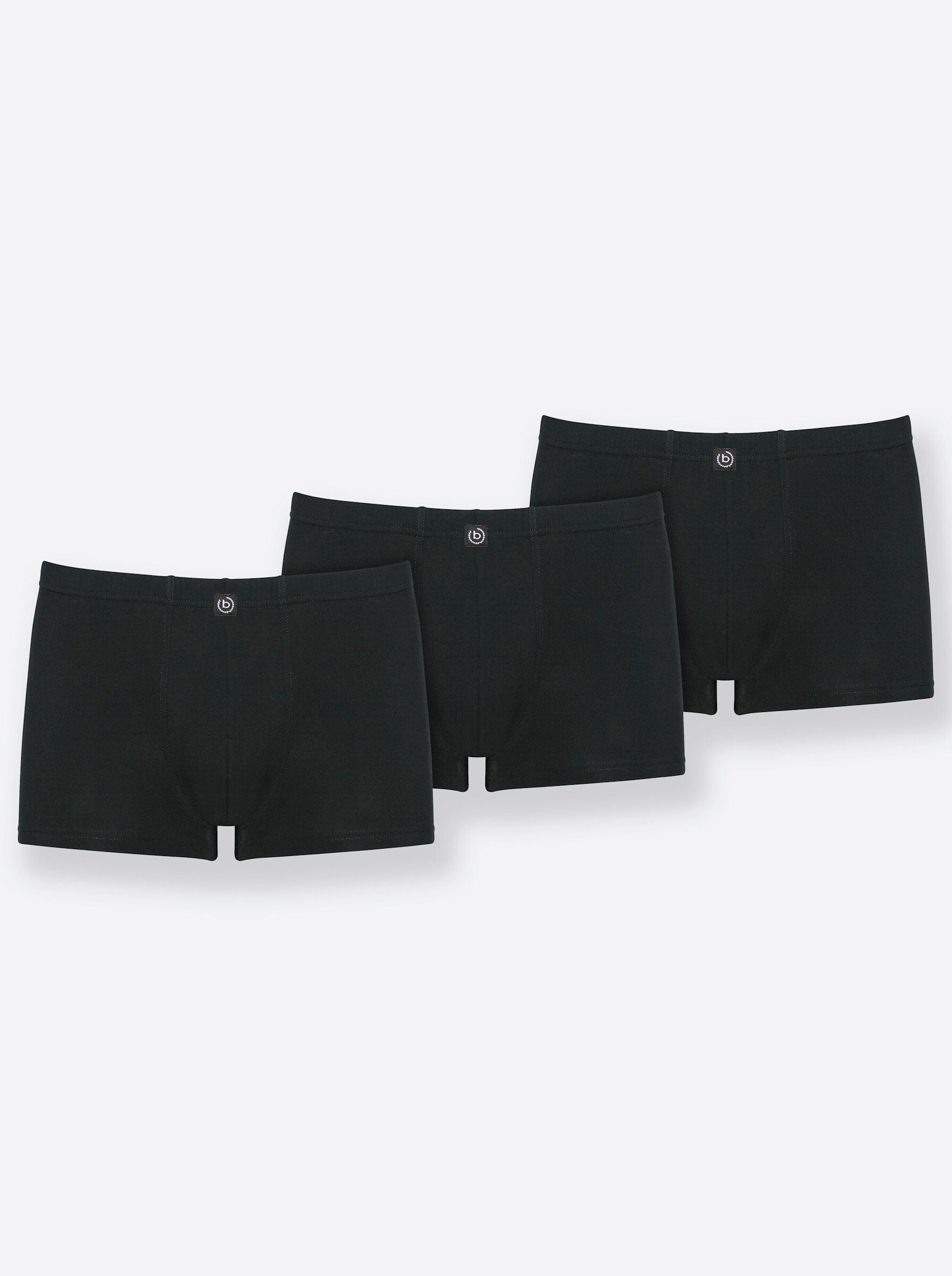 bugatti Boxershorts "Oslo" 3er Pack, 3 tlg., weich, basic, eng, atmungsakti günstig online kaufen
