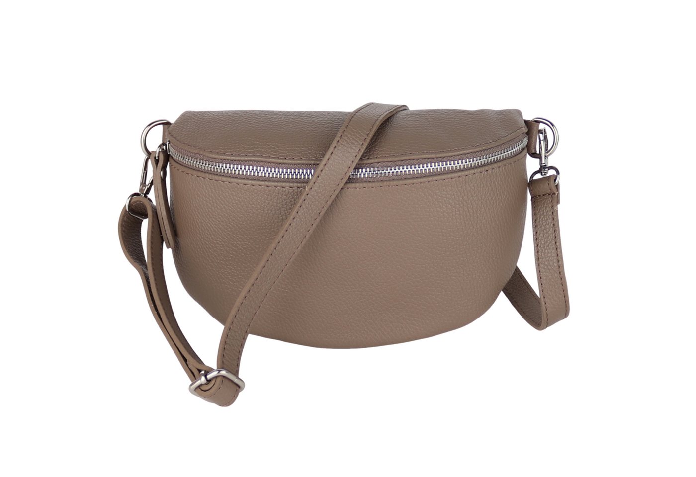 MIRROSI Bauchtasche Damen, Echtleder, Leder, Made in Italy, Umhängetasche, Brusttasche, (Schultertasche für jeden Anlass (1 Tasche & 1 Gurt), 3 Größen auswählbar), Crossbody Bag, Damen Taschen verstellbaren Schulterriemen