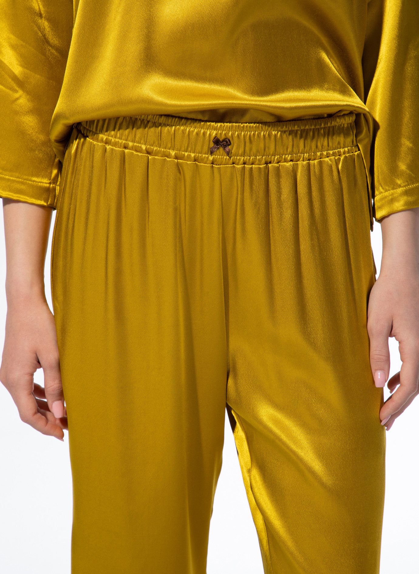 Short Stories Pyjamahose SHORT STORIES 621801 Pants 7/8 golden palm