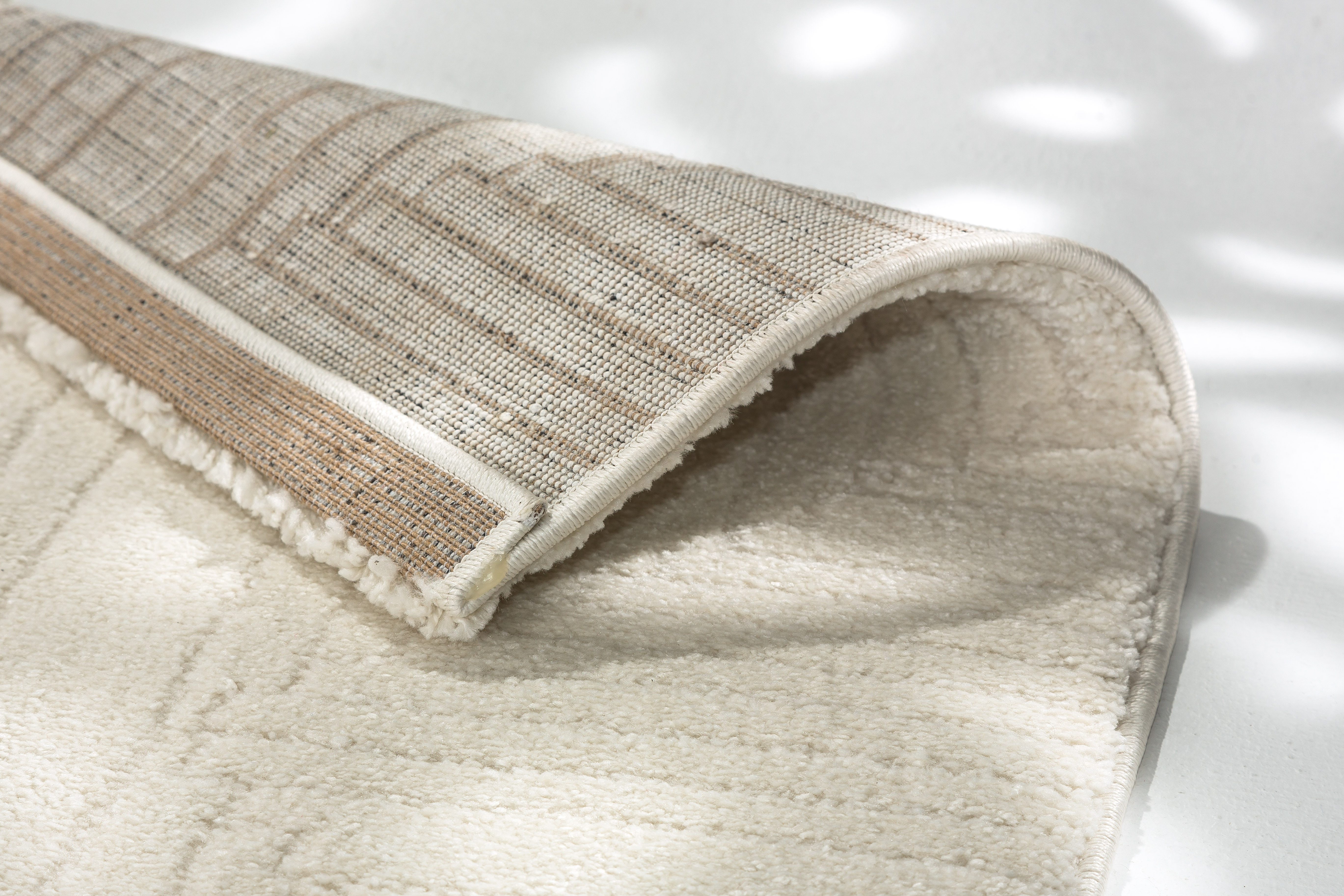 SCHÖNER WOHNEN-Kollektion Teppich Pure 6317-243, rechteckig, Höhe: 22 mm, Kurzflor, Hoch Tief Struktur, Wohnzimmer, Schöner Wohnen Kollektion