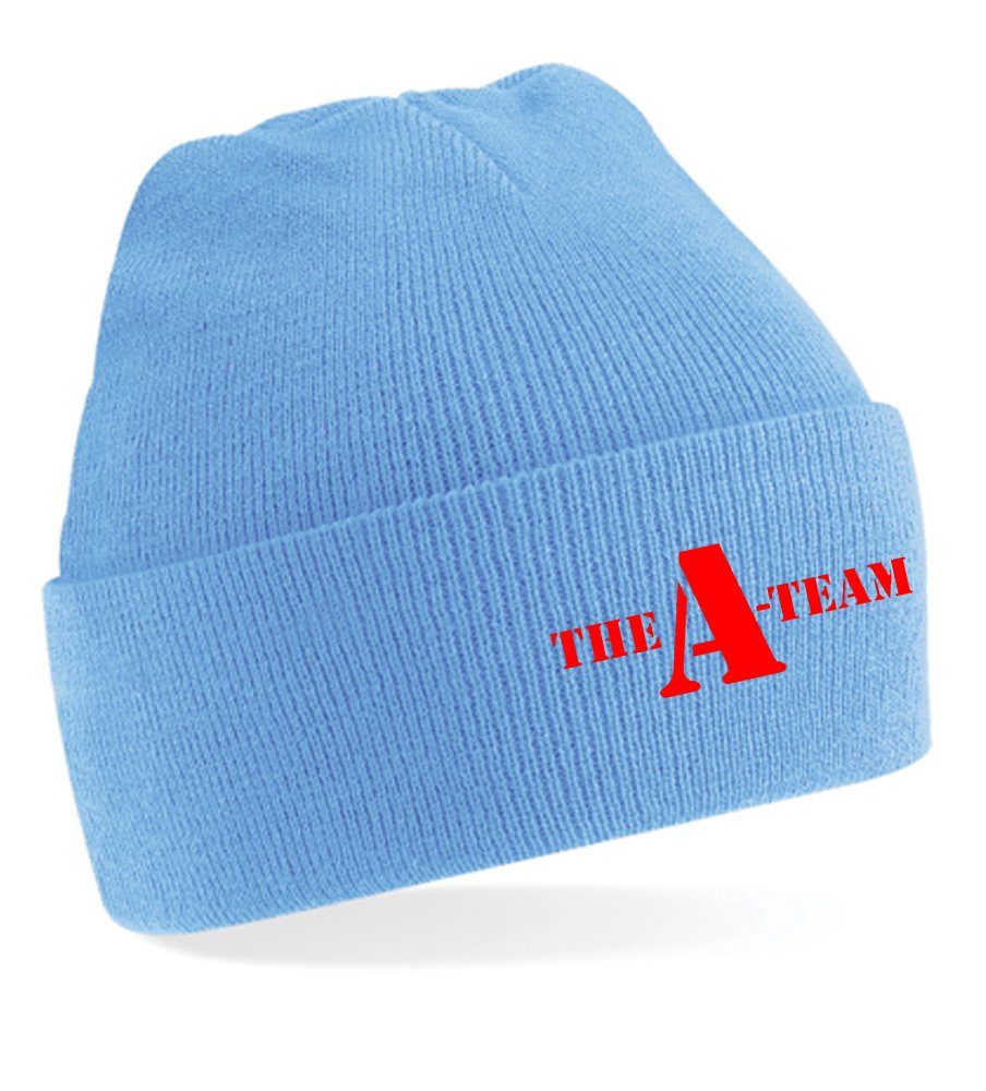 Blondie & Brownie Beanie Unisex Erwachsenen Mütze A Team Logo Serie Hellblau