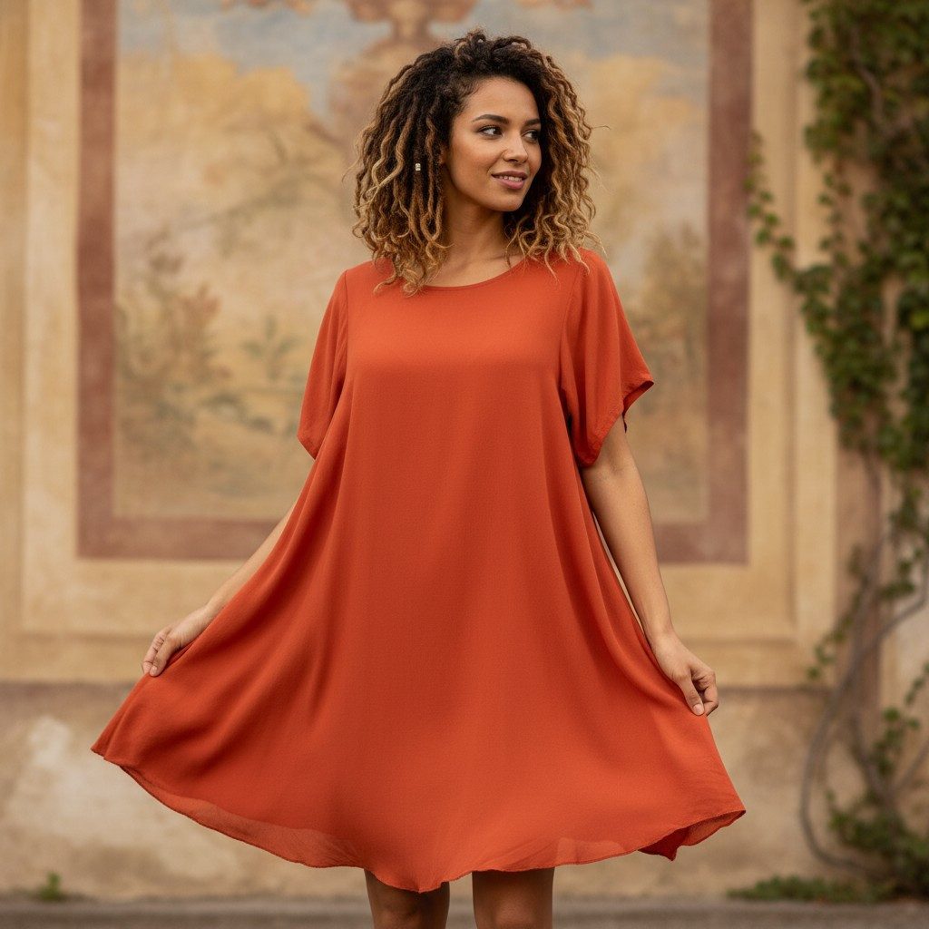 Guru-Shop Midikleid Luftiges Boho Minikleid, weites Sommerkleid,.. Boho günstig online kaufen