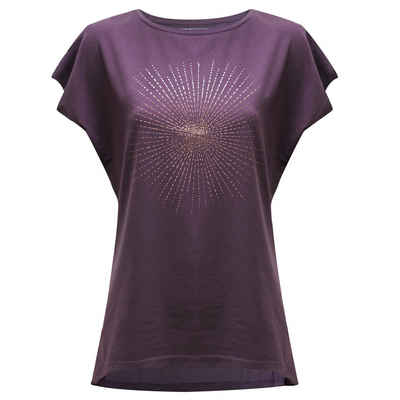 Yogistar Yoga & Relax Shirt Yoga T-Shirt Batwing (1-tlg) Luftiger Fledermaus-Schnitt trifft coolen Metallic-Print.