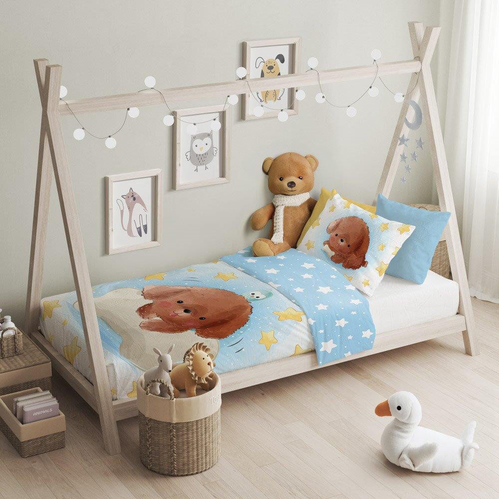 texpot Bettwäsche Kinderbettwäsche Hund bedruckt Garnitur, günstig online kaufen