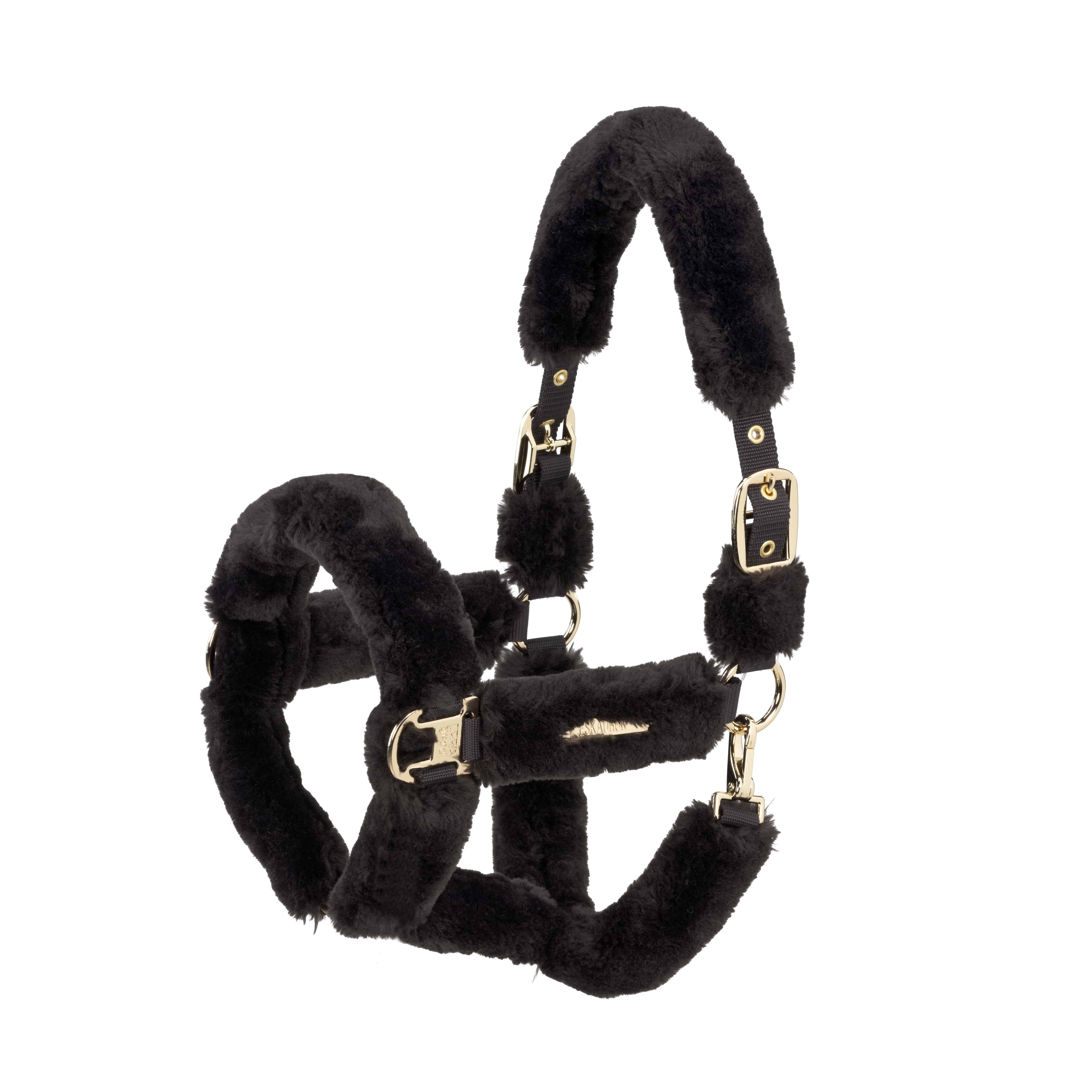 Eskadron Reithalfter Halfter Heritage Faux Fur Complete in black truffle