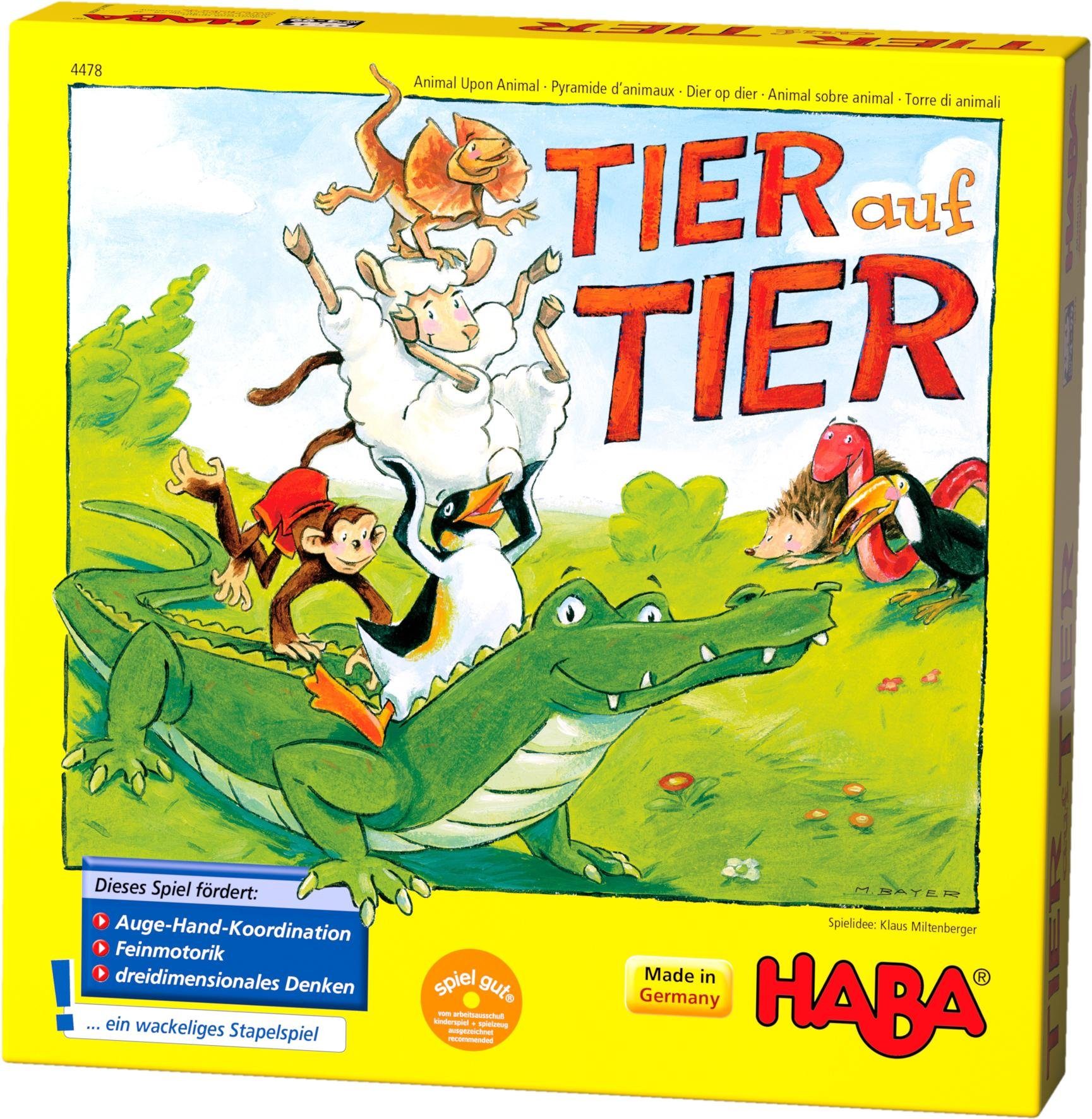 Haba Spiel, Tier auf Tier, Made in Germany