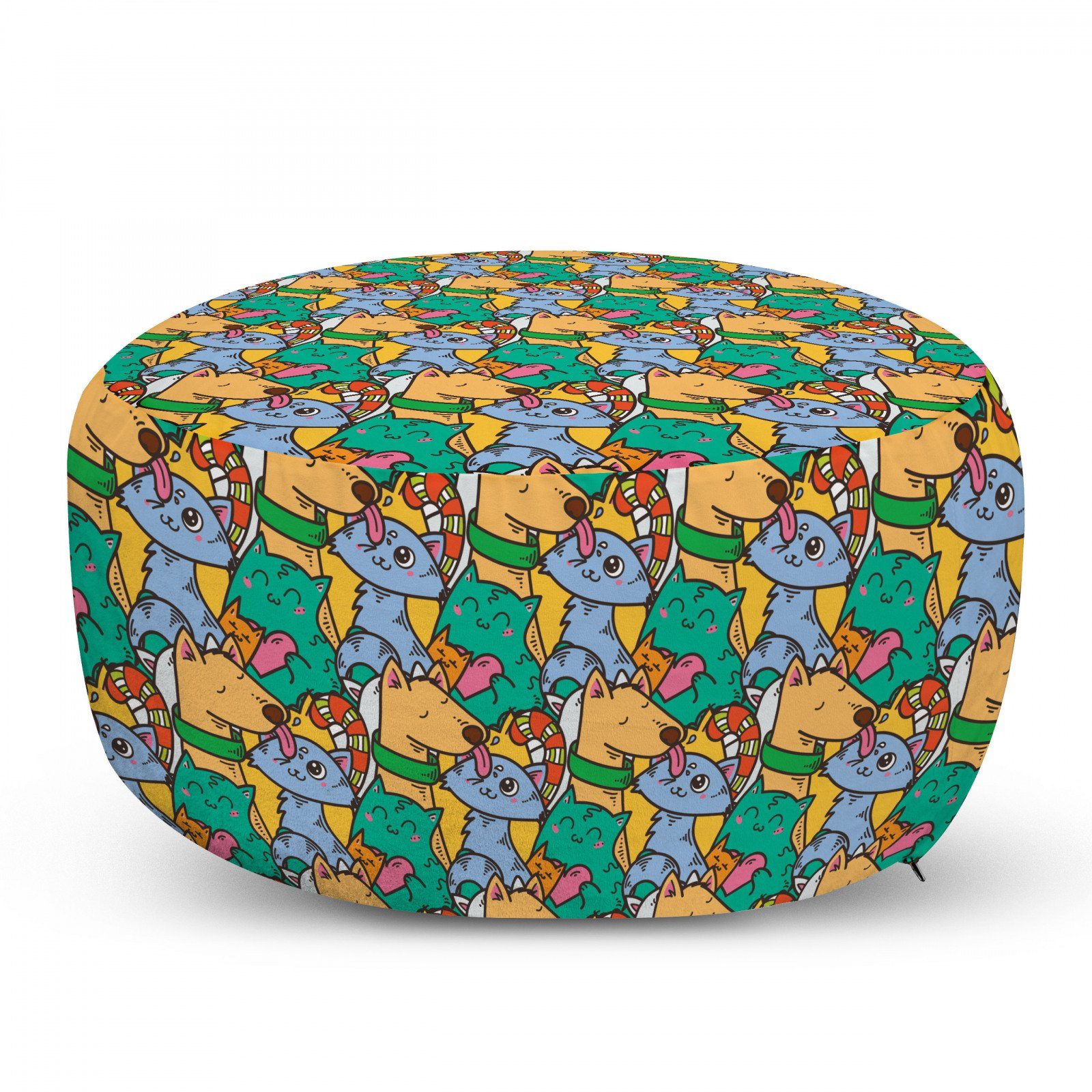 Abakuhaus Pouf »dekorative weiche Fußstütze und Reißverschlusshülle