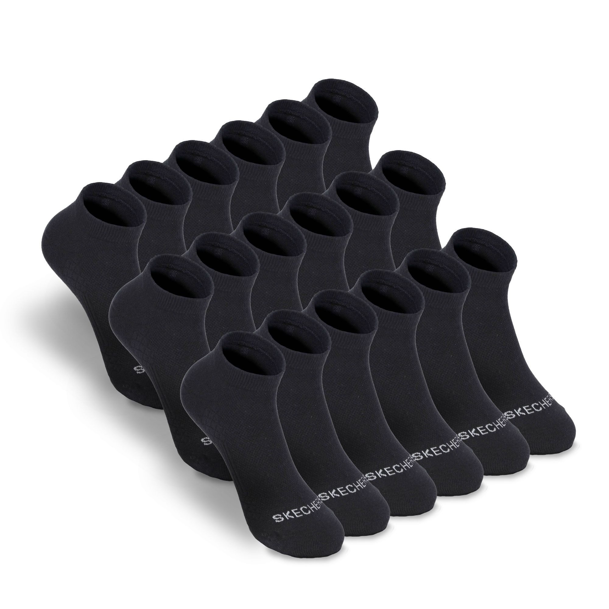 Skechers Socken Damen - Atmungsaktiv und komfortabel - Performance für den Tag Mesh-Belüftung für optimale Luftzirkulation - Weicher Bund