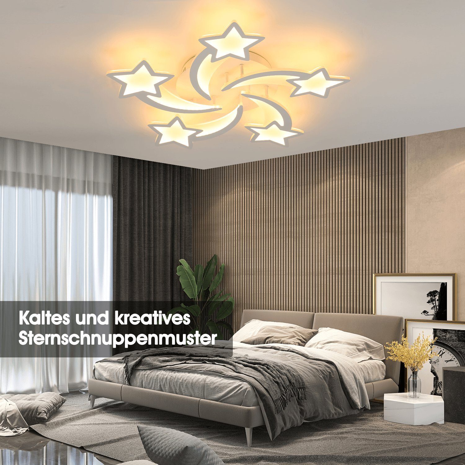 oyajia Deckenleuchten Moderne Kronleuchter LED Deckenleuchte günstig online kaufen