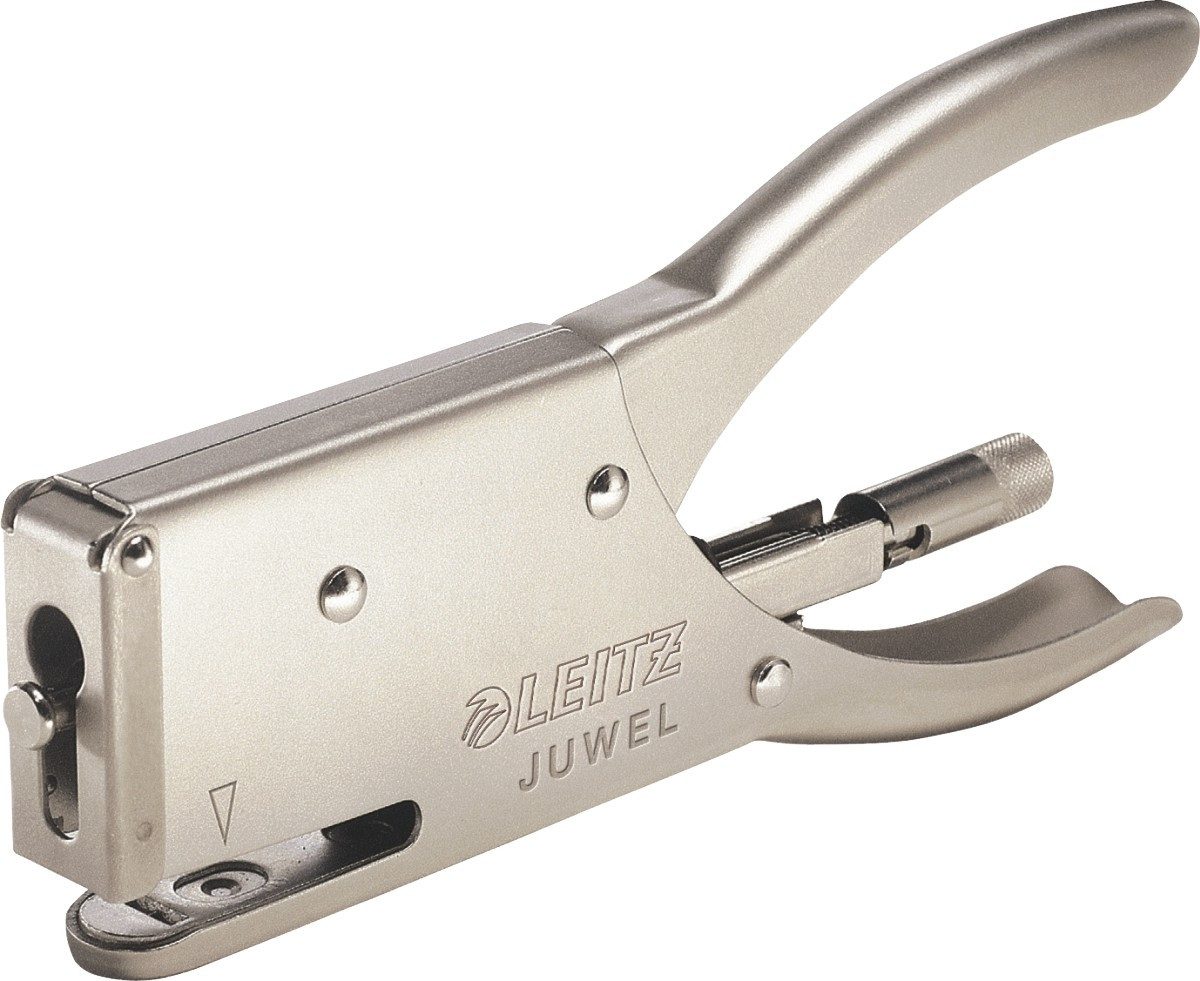 LEITZ Heftgerät Heftzange Elastic Juwel Einlegetiefe 25mm 12 Blatt