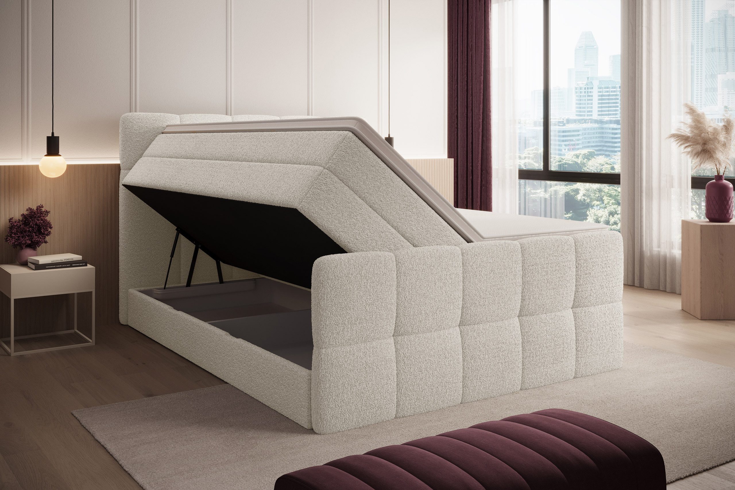 wonello Boxspringbett Madison 2, mit Bettkasten, günstig online kaufen