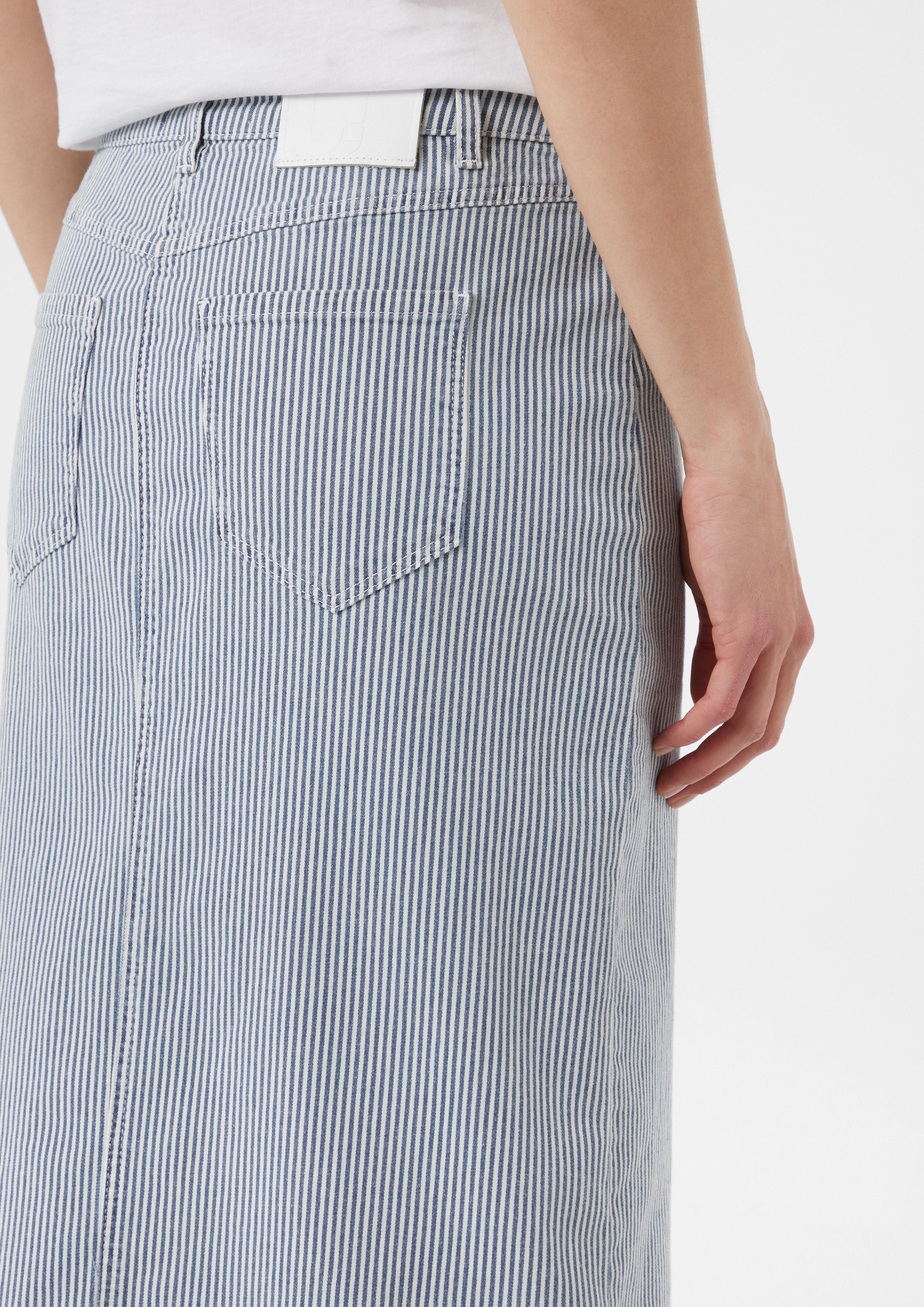 comma casual identity Maxirock Elastischer Jeans-Rock günstig online kaufen