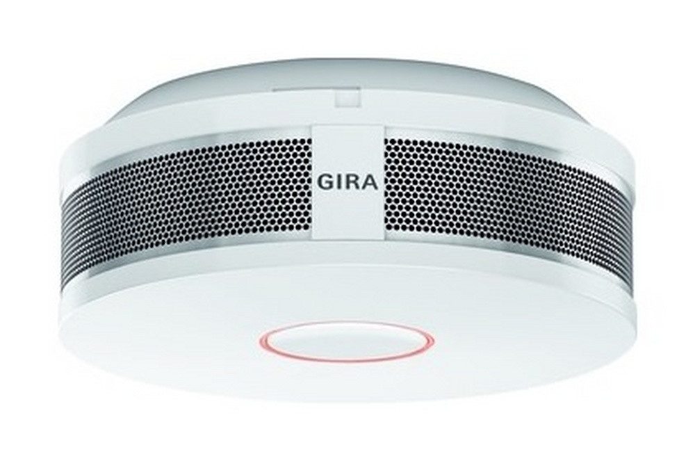 GIRA Rauchmelder (Dual VdS anerkannt reinweiß Standalone 10J Batterie/Akku Vernetzbar)