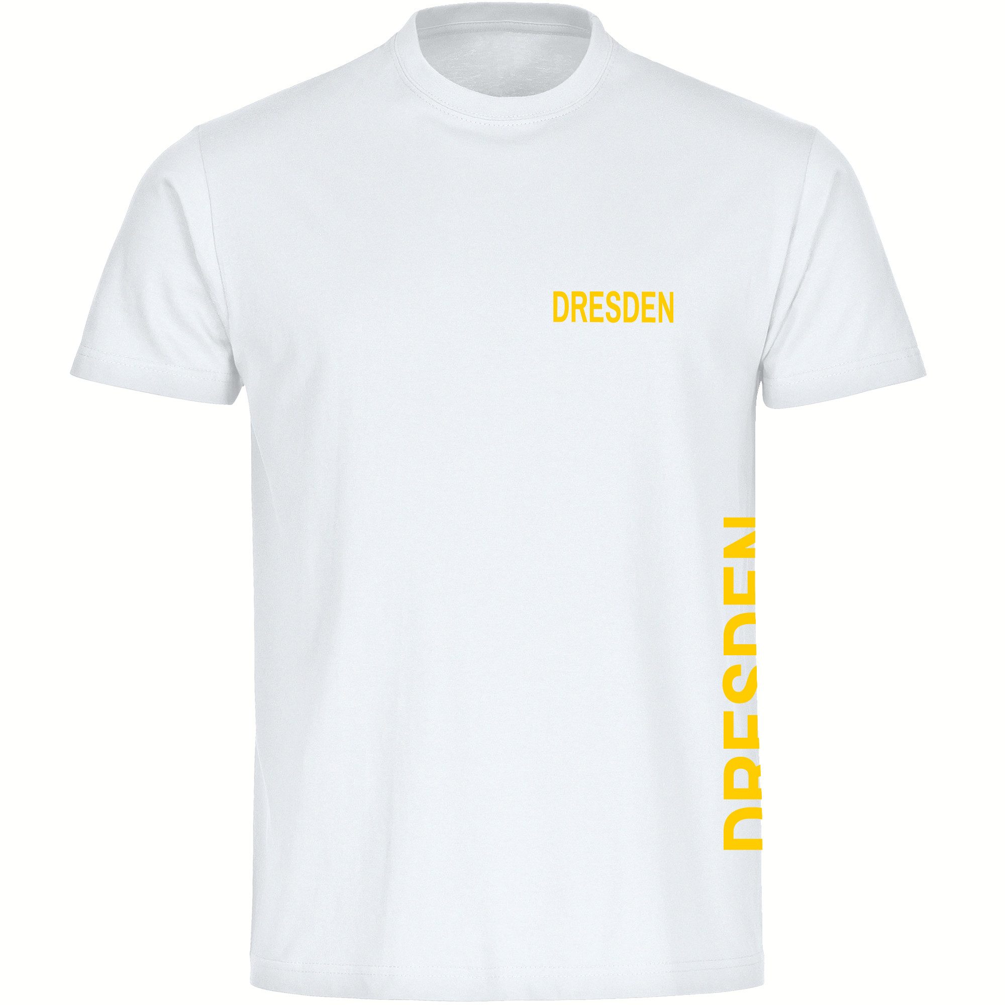 T-Shirt Herren Dresden - Brust & Seite - Männer