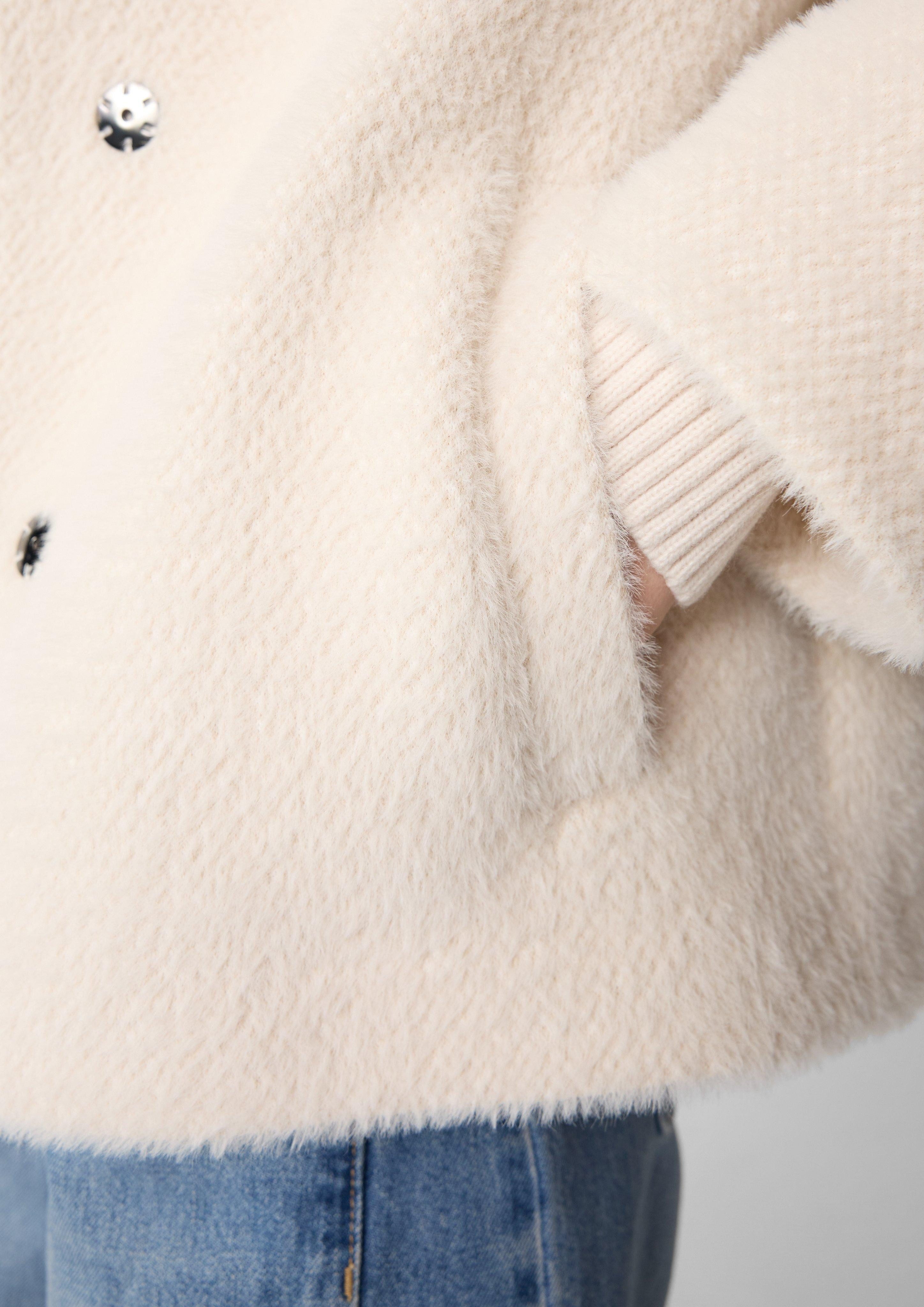 comma Kurzjacke Langflorige weiche Jacke im günstig online kaufen