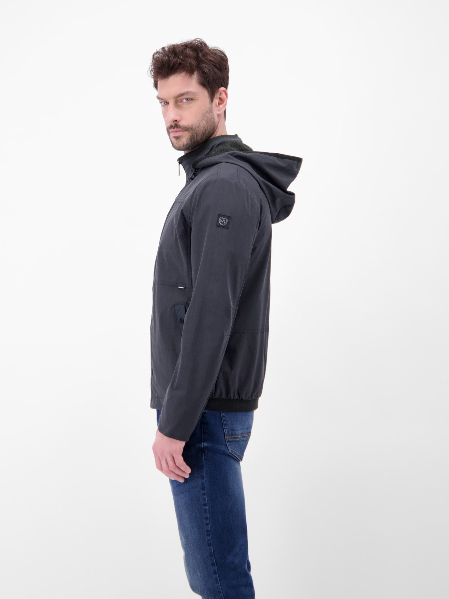 LERROS Outdoorjacke Leichte Funktionsjacke mit abnehmbarer Kapuze