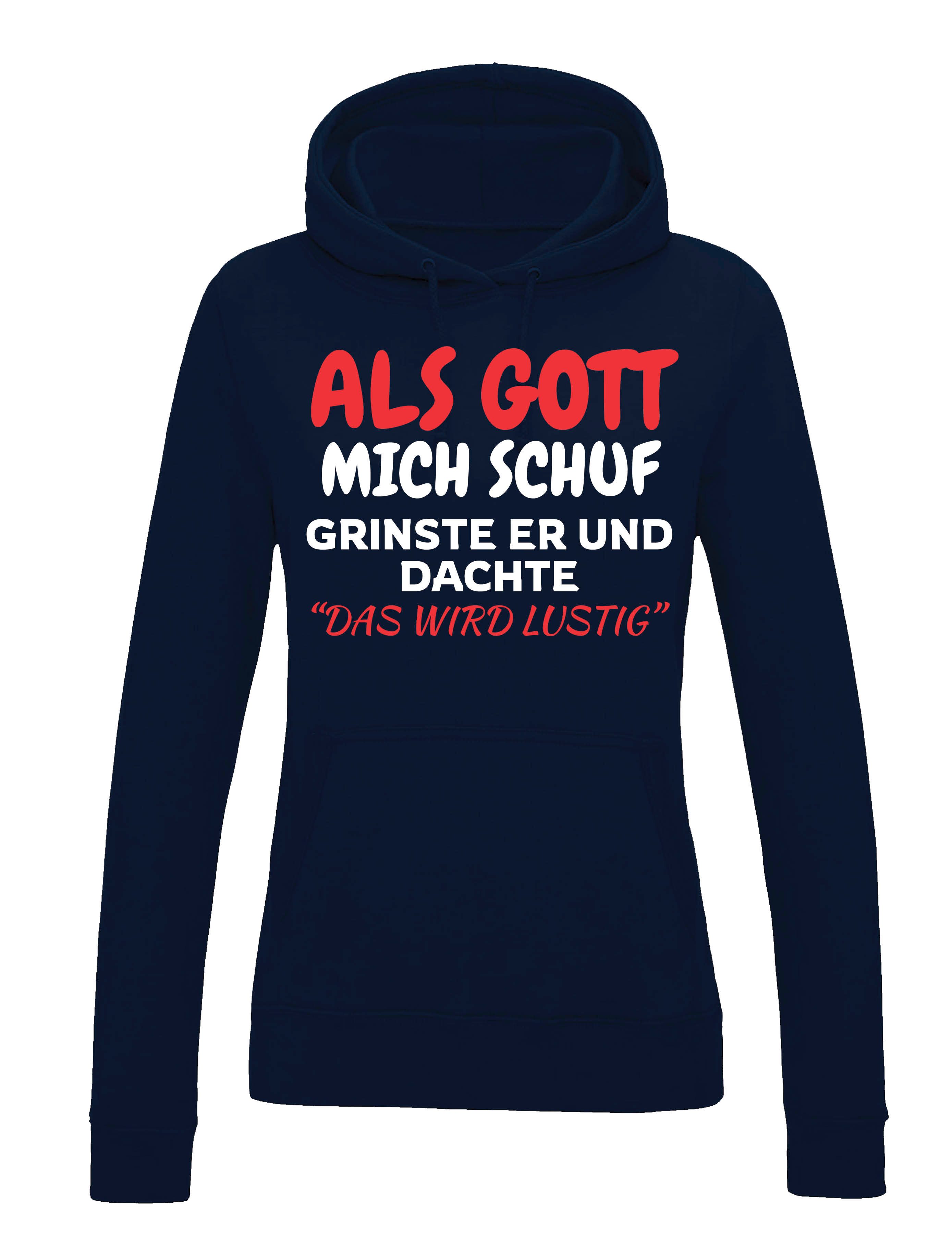 Youth Designz Kapuzenpullover Als Gott mich günstig online kaufen