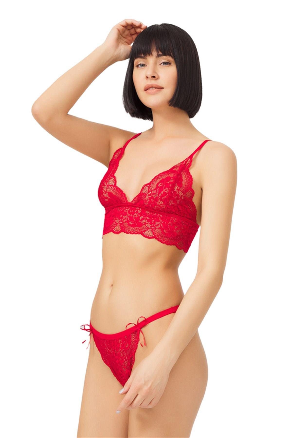 Cottonhill Set: Bügelloser BH transparente, blumige günstig online kaufen