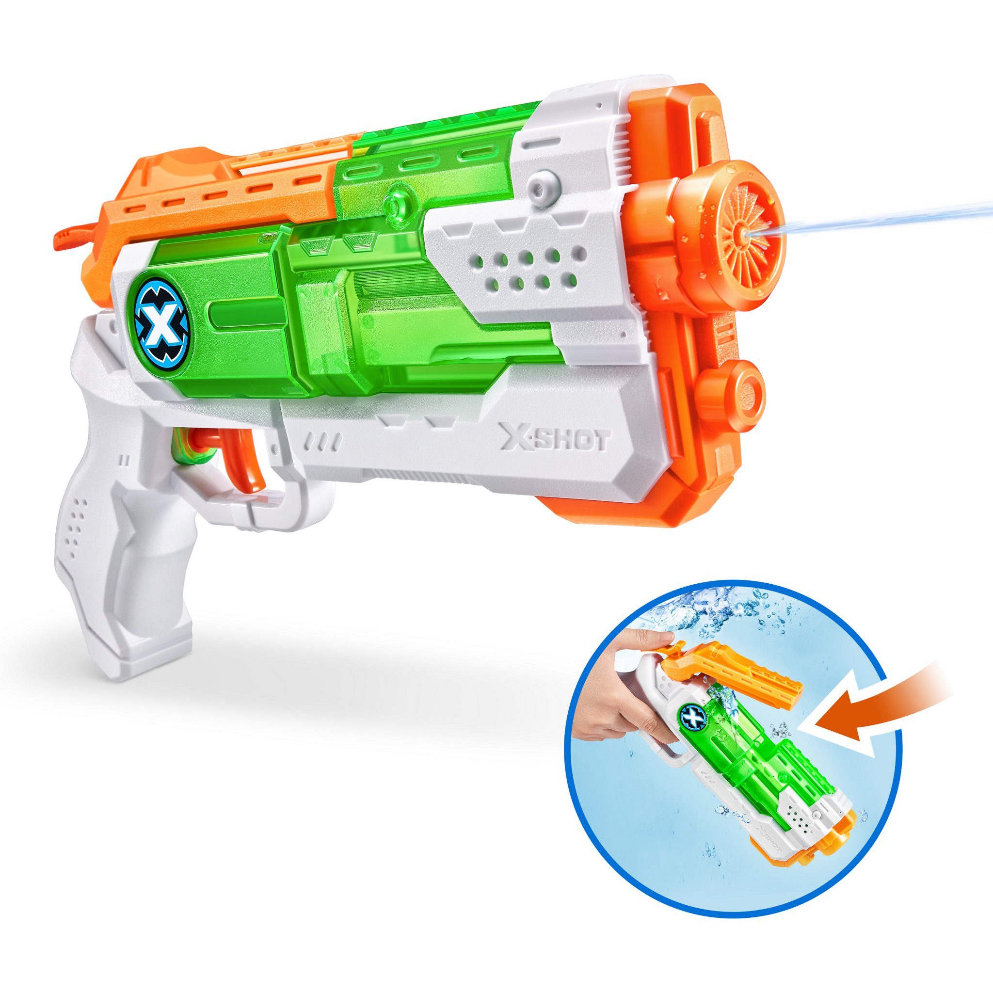 ZURU Wasserpistole X-Shot Water Micro Water Blaster, kleine Wasserpistole von X-Shot