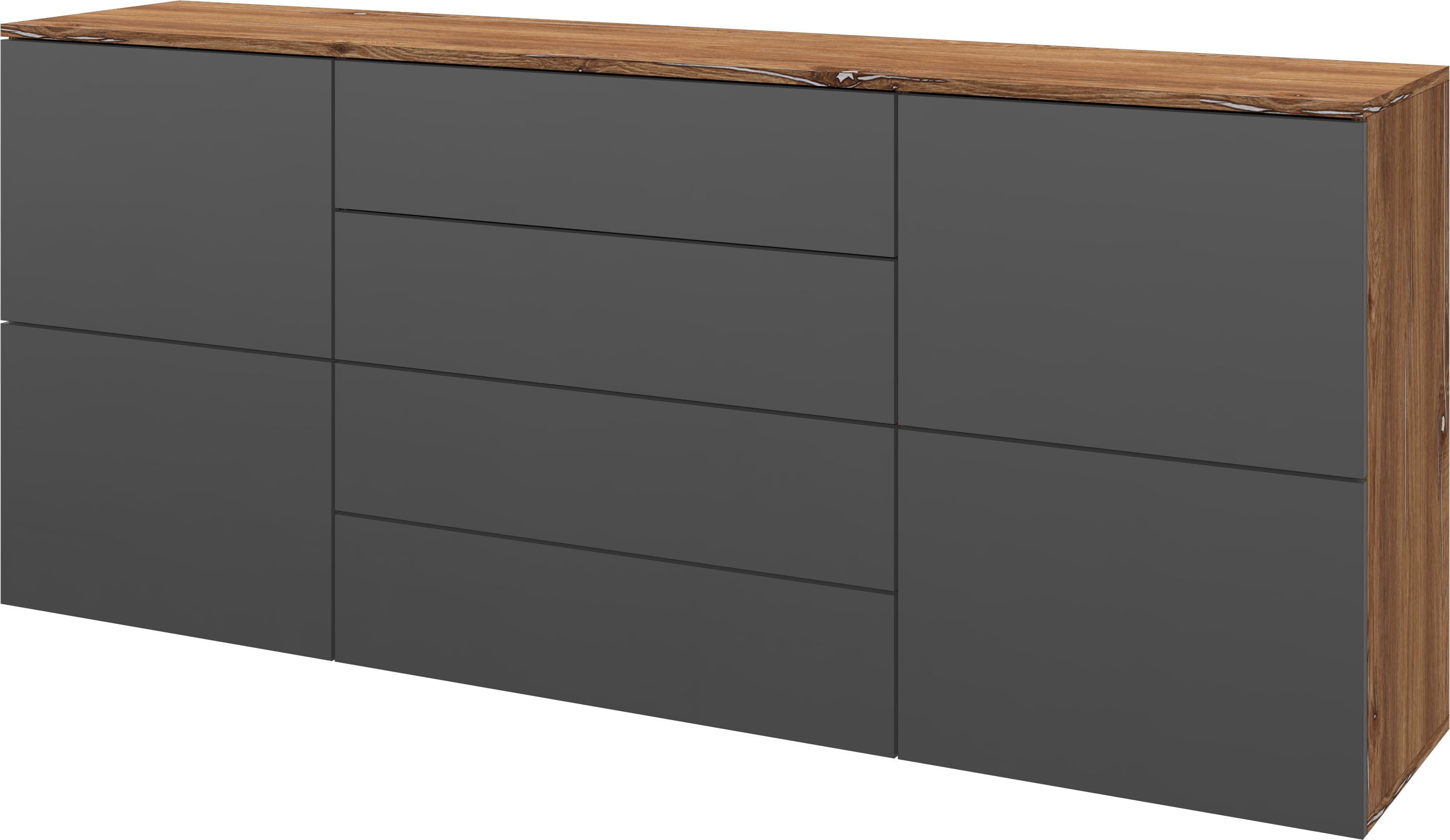 vintage eiche / graphit matt | Korpus: vintage eiche