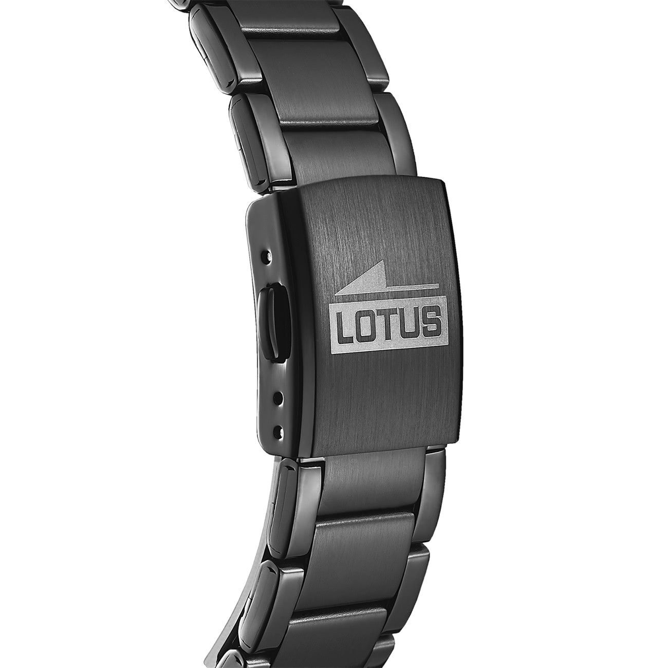 Lotus Quarzuhr Lotus Herren Uhr Elegant L18162/2 Stahl, (Analoguhr), Herren Armbanduhr rund, Edelstahlarmband schwarz