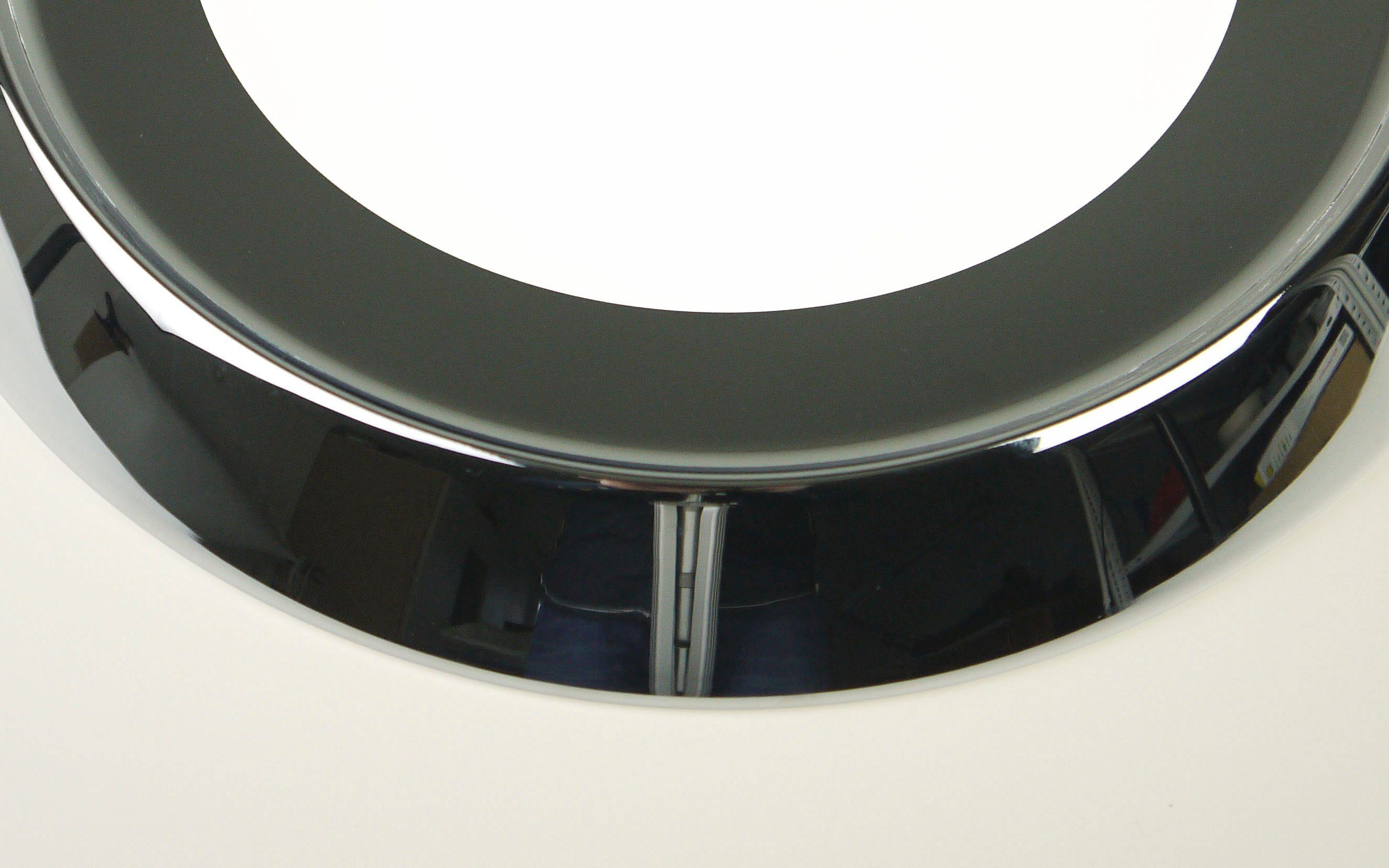 niermann Deckenleuchte Opal matt, Dekorring Chrom