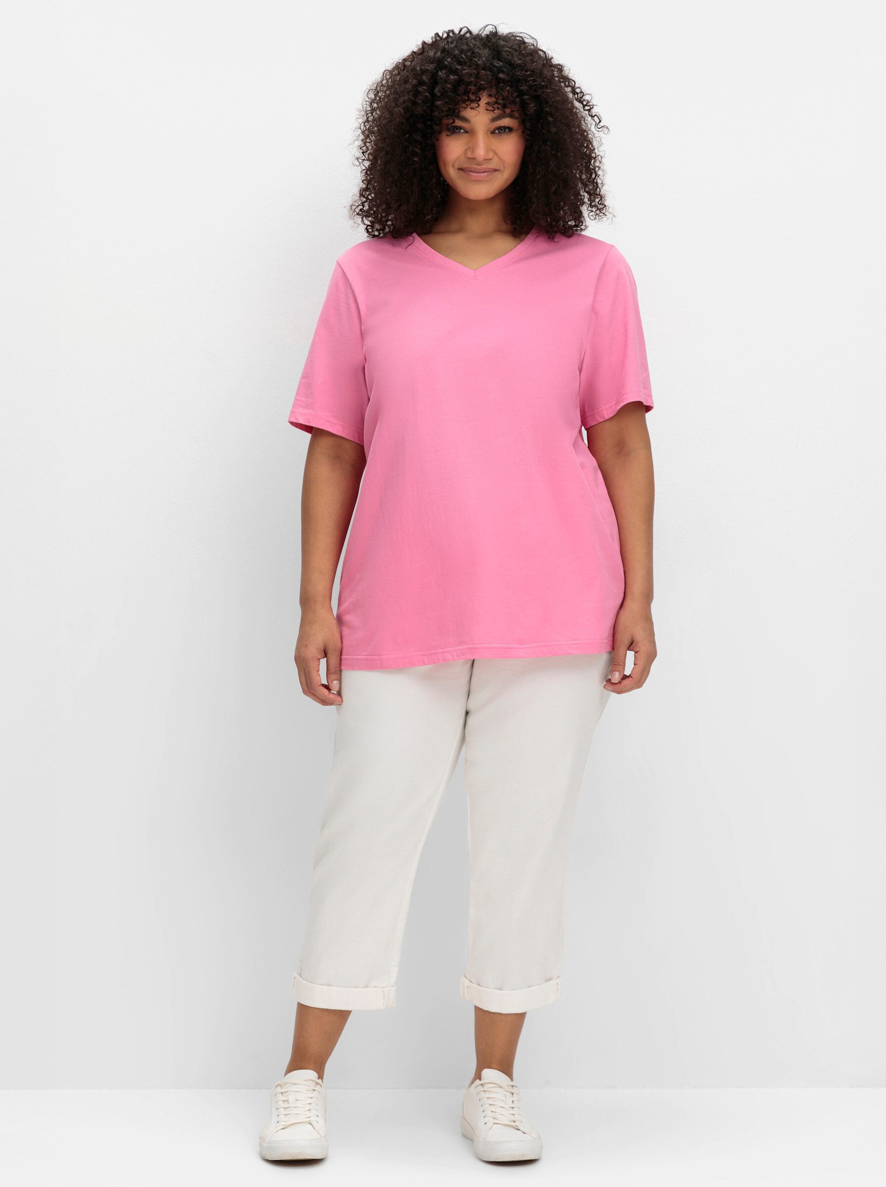 Sheego T-Shirt V-Shirt günstig online kaufen
