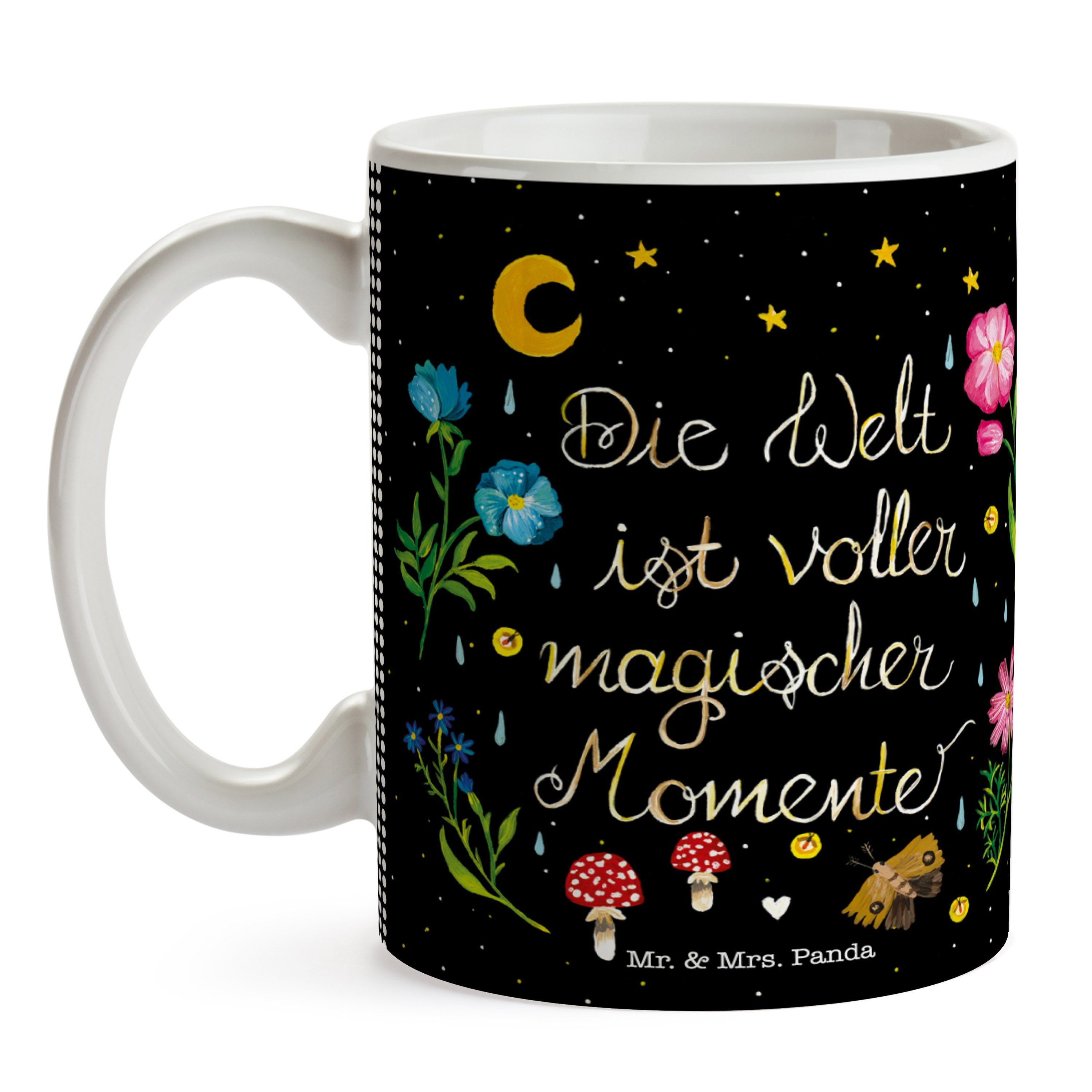 Blumen, - Panda Deko, Tasse, Geschenk, Kaf, Welt Mrs. & Magische Tasse Frühlings Keramik Mr. Geschenk