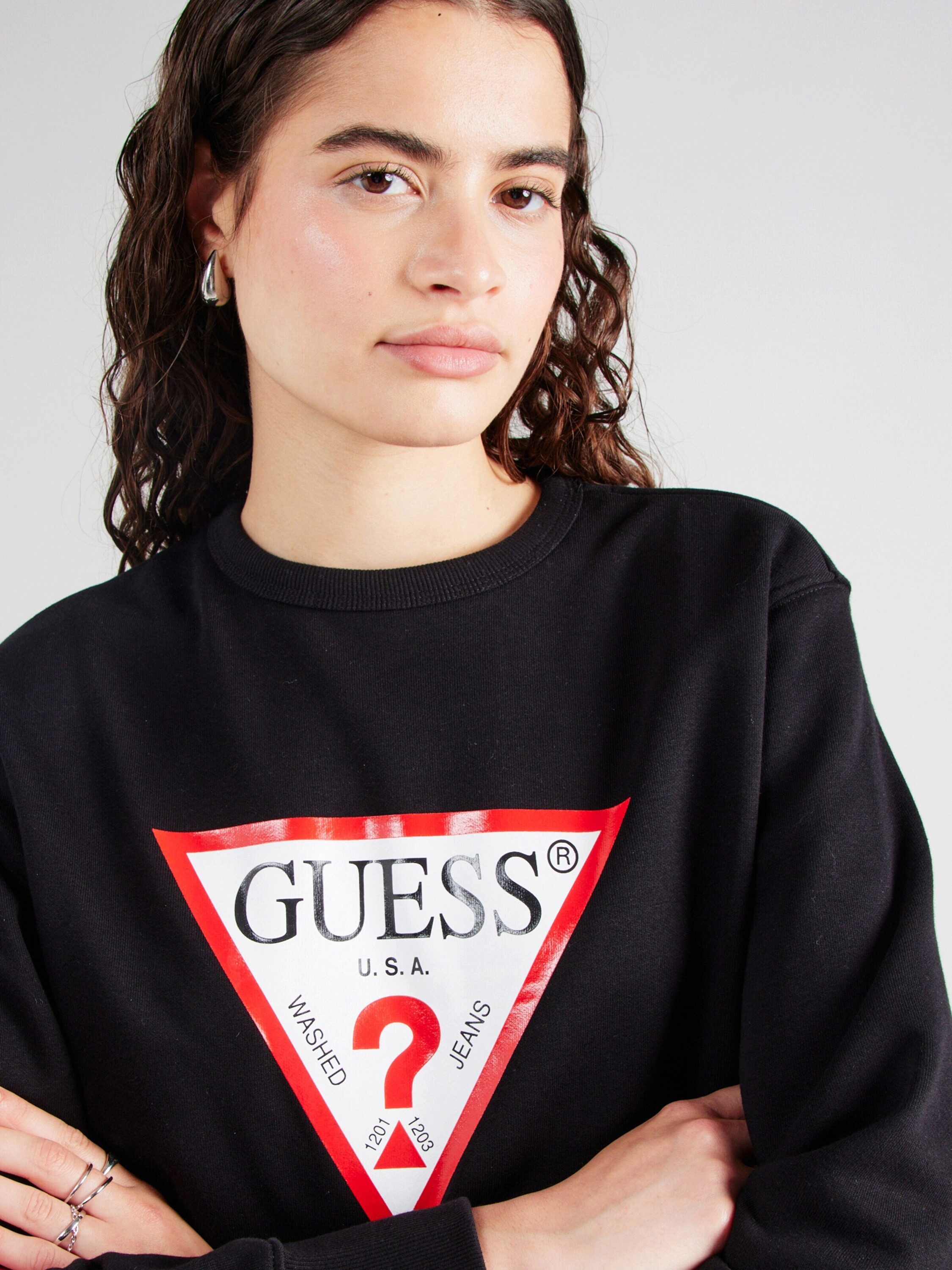 Guess Sweatshirt (1-tlg) Plain/ohne Details