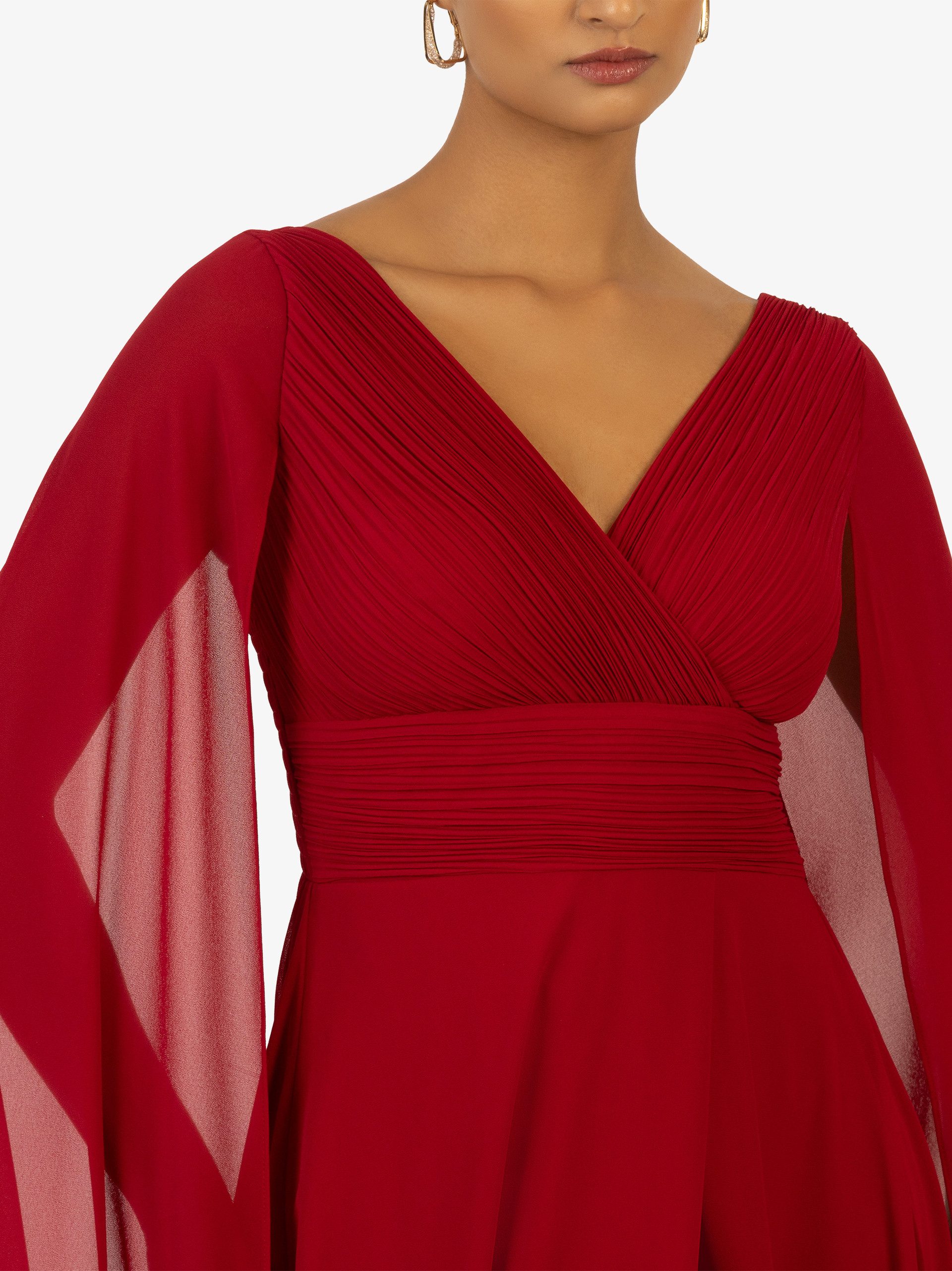 Kraimod Abendkleid aus hochwertigem Polyester Material mit Capeärmel