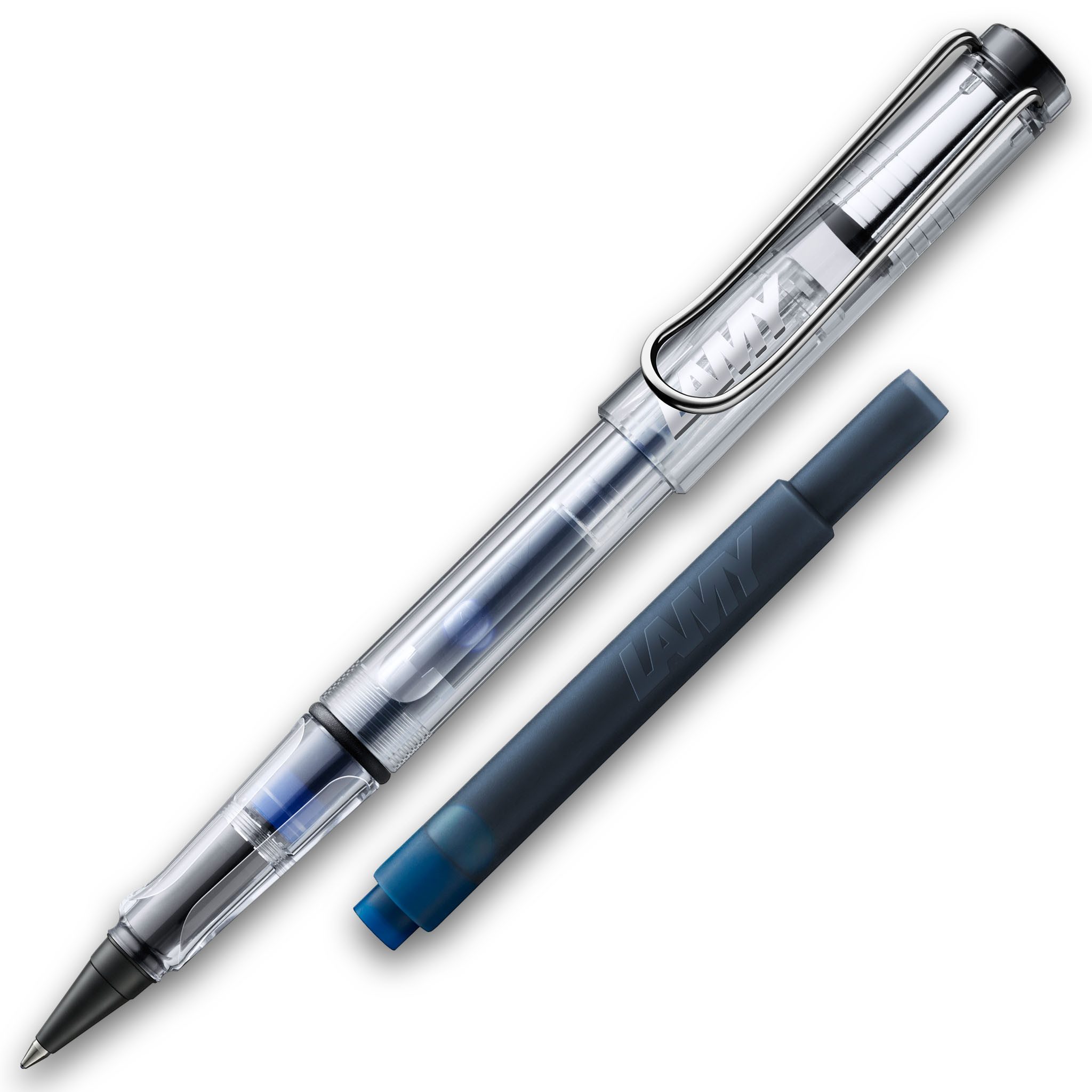LAMY Tintenroller LAMY Tintenroller VISTA Transparent ROLL-INK Füller ergonomisch mit lö
