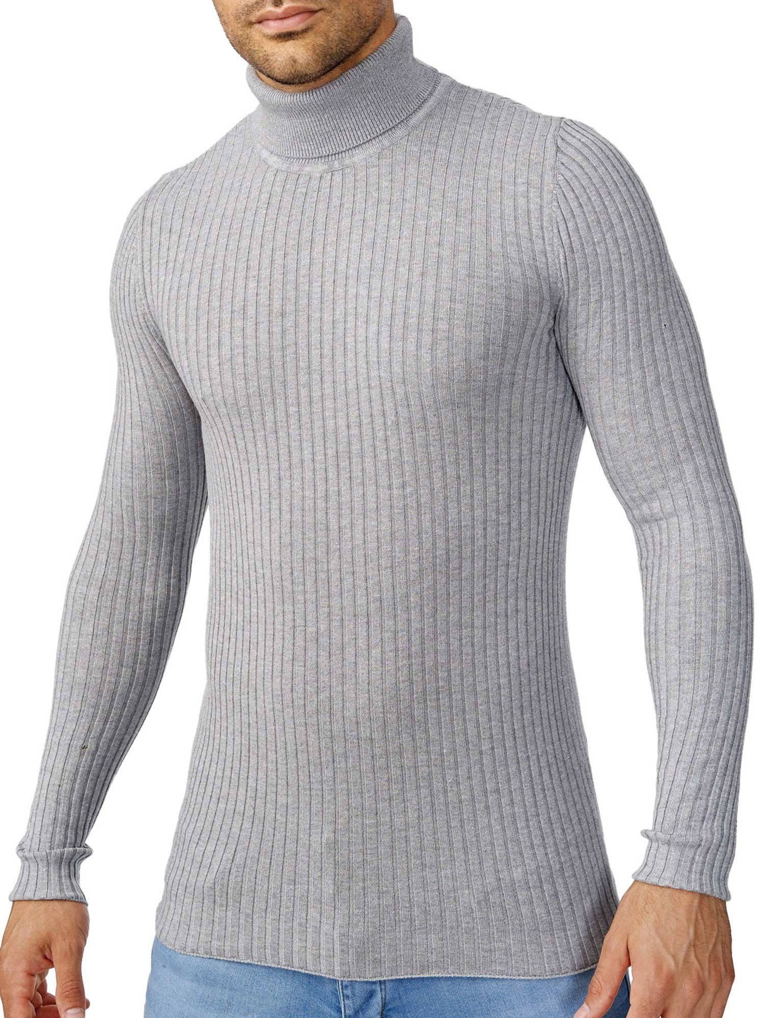 Tazzio Rollkragenpullover D407 zeitloser Basic Pullover