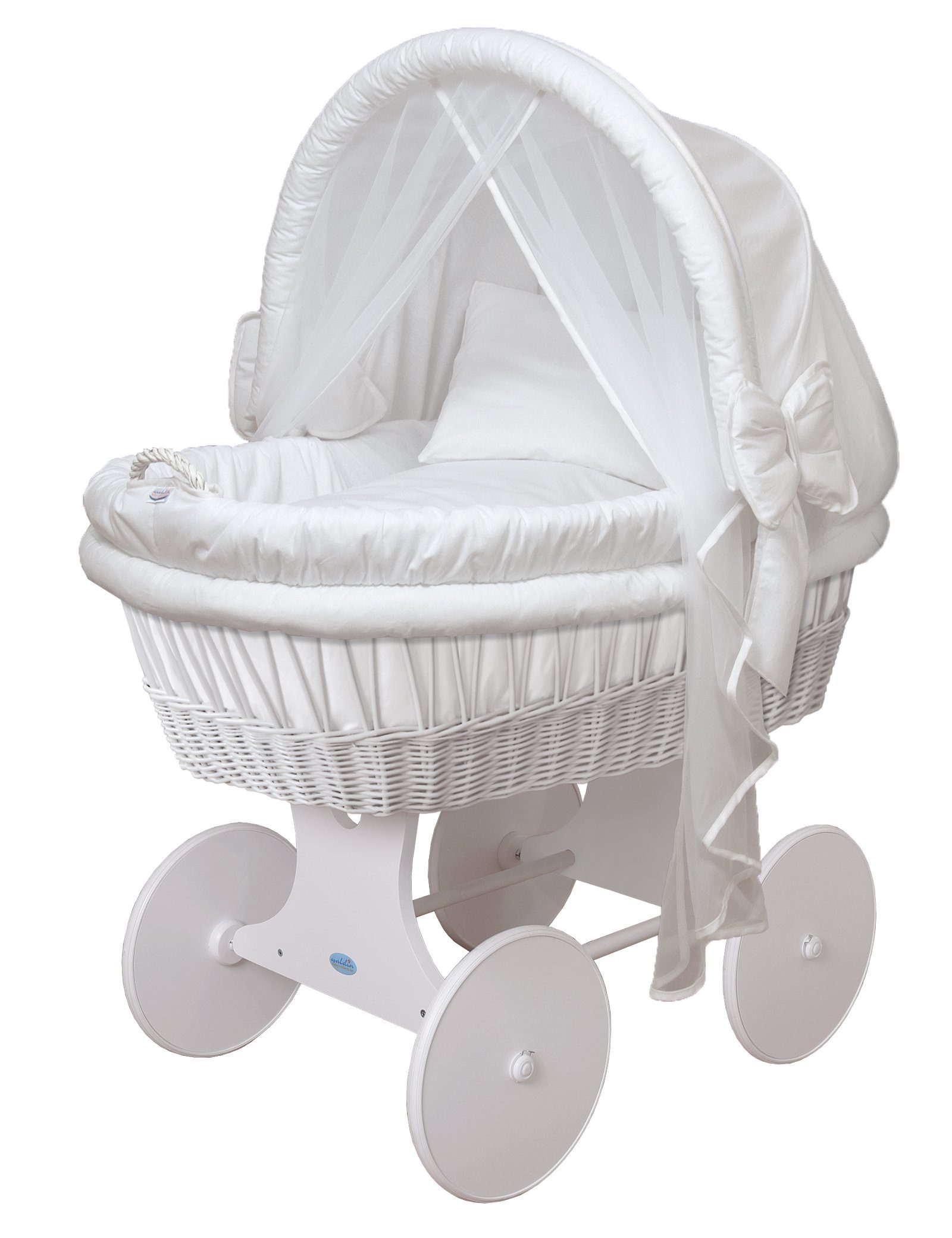 Waldin Stubenwagen Baby Stubenwagen-Set mit Ausstattung,XXL