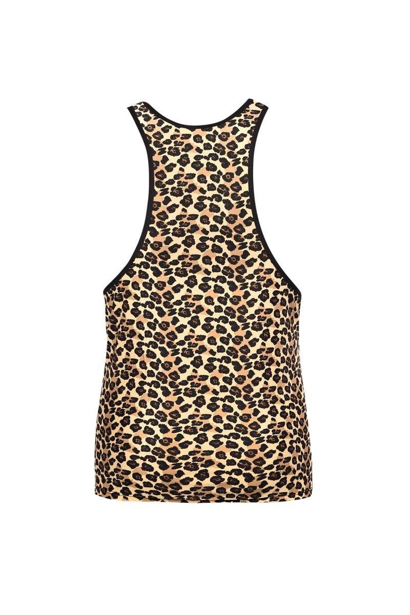 Anais for Men Unterhemd Herren Tank Top Oberteil Shirt mit leoparden Print Männer Unterhemd el