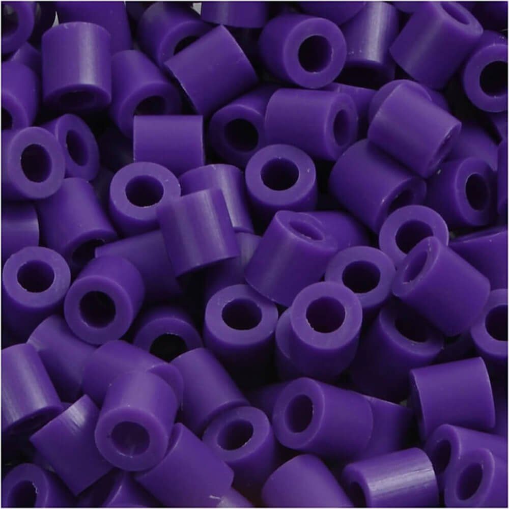 NABBI Bügelperlen PhotoPearls® Perlen Ø 5mm, 1.100 Stk., dunkellila (11)