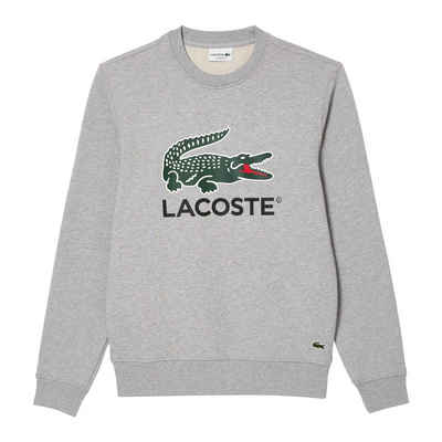 Lacoste Sweatshirt Sweatshirt aus Baumwolle mit XL-Krokodil und LACOSTE-Aufdruck