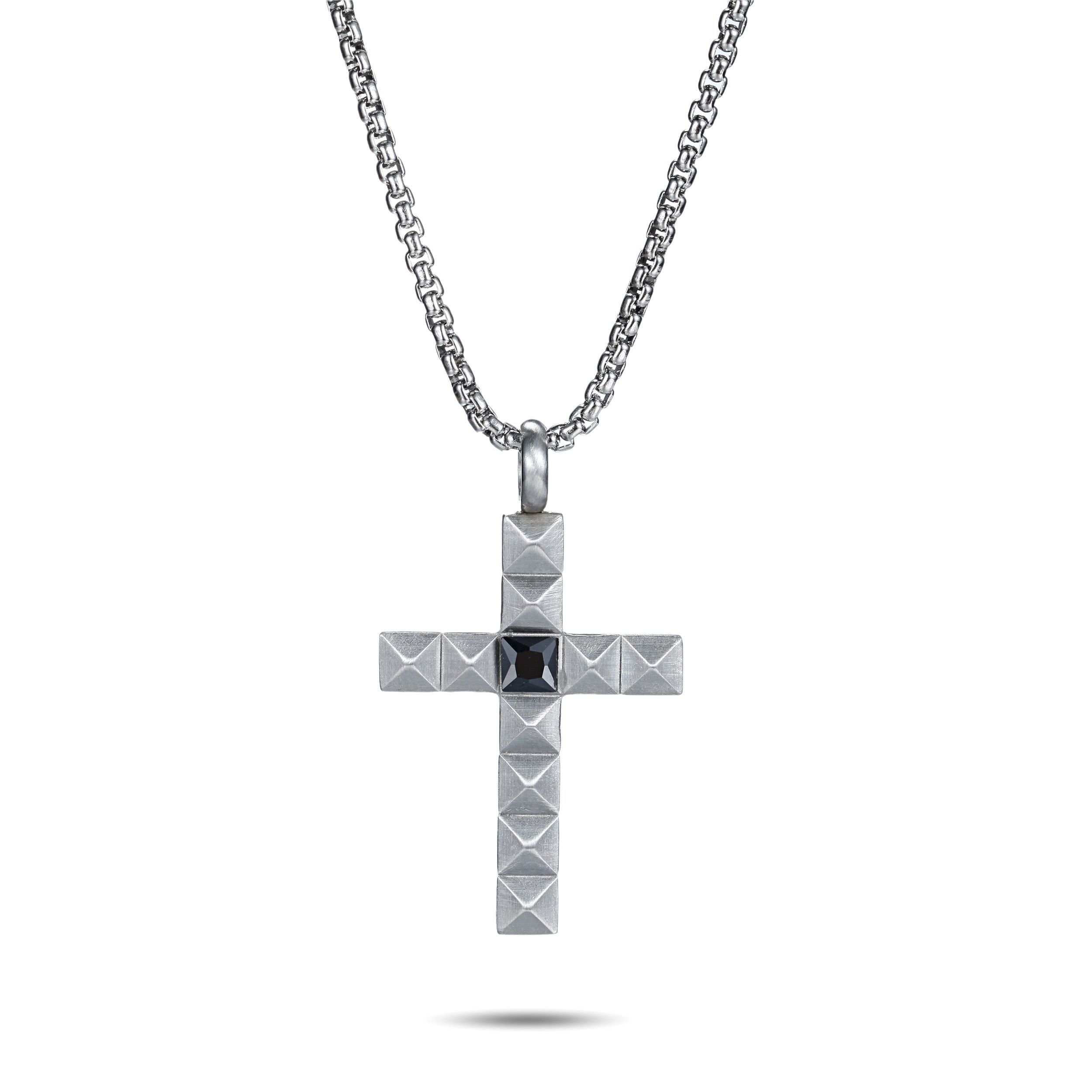 Kette mit Anhänger Kreuz Anhänger im Pyramidendesign mit Venezia Kette "GIZEH"