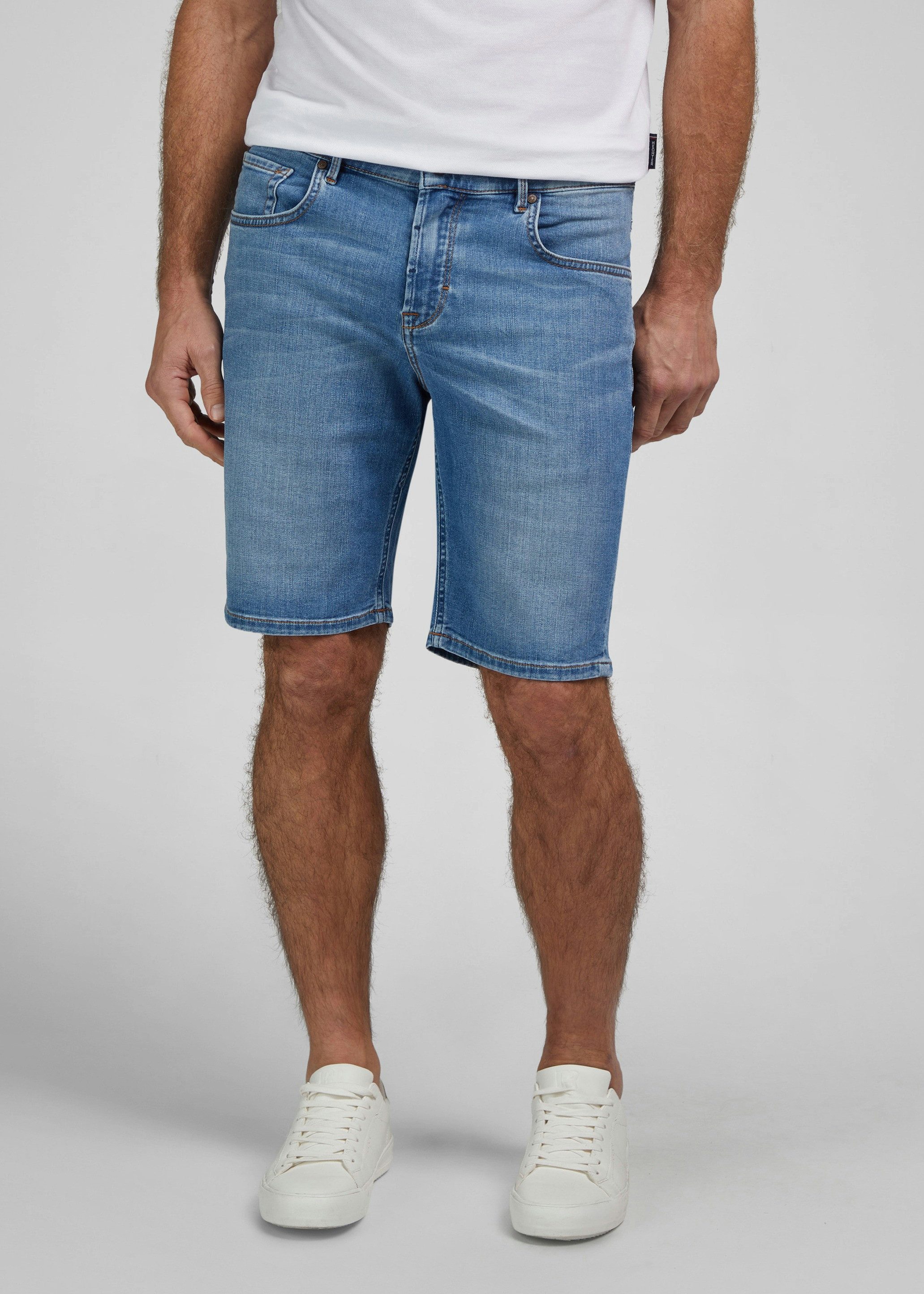 HECHTER PARIS Shorts H-SENLIS mit Gürtelschlaufen und Knopfverschluss
