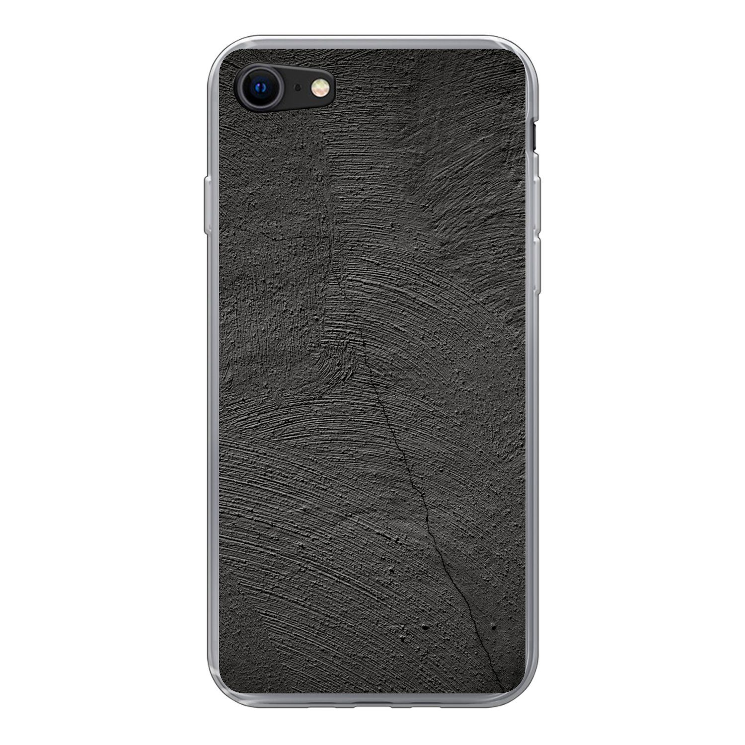 Handyhülle für Apple iPhone 8 Konkreter Druck - Industriell - Schwarz