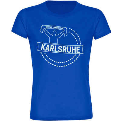 multifanshop T-Shirt Damen Karlsruhe - Meine Fankurve - Frauen